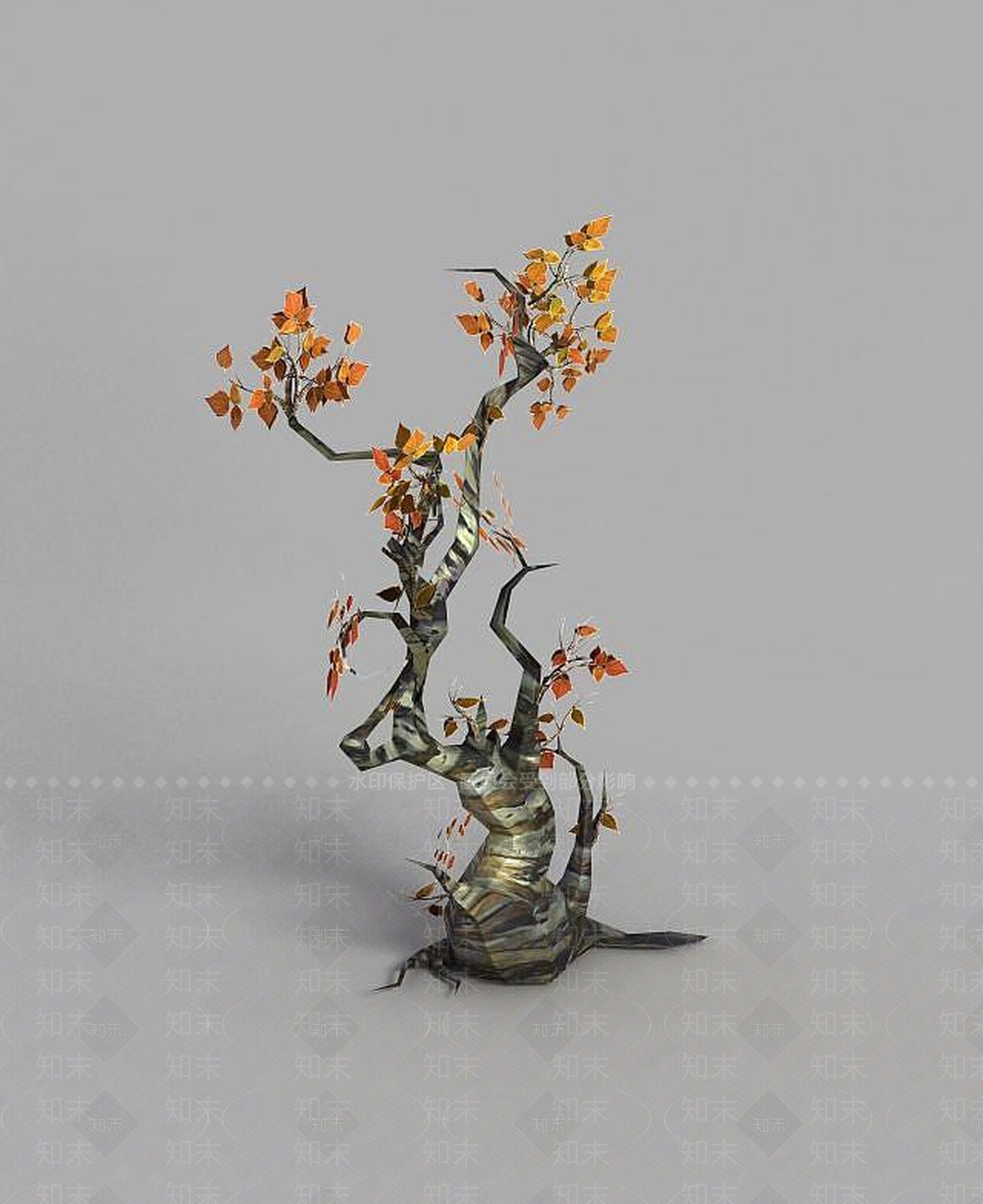 现代游戏场景树木装饰3D模型下载【ID:1189315090】