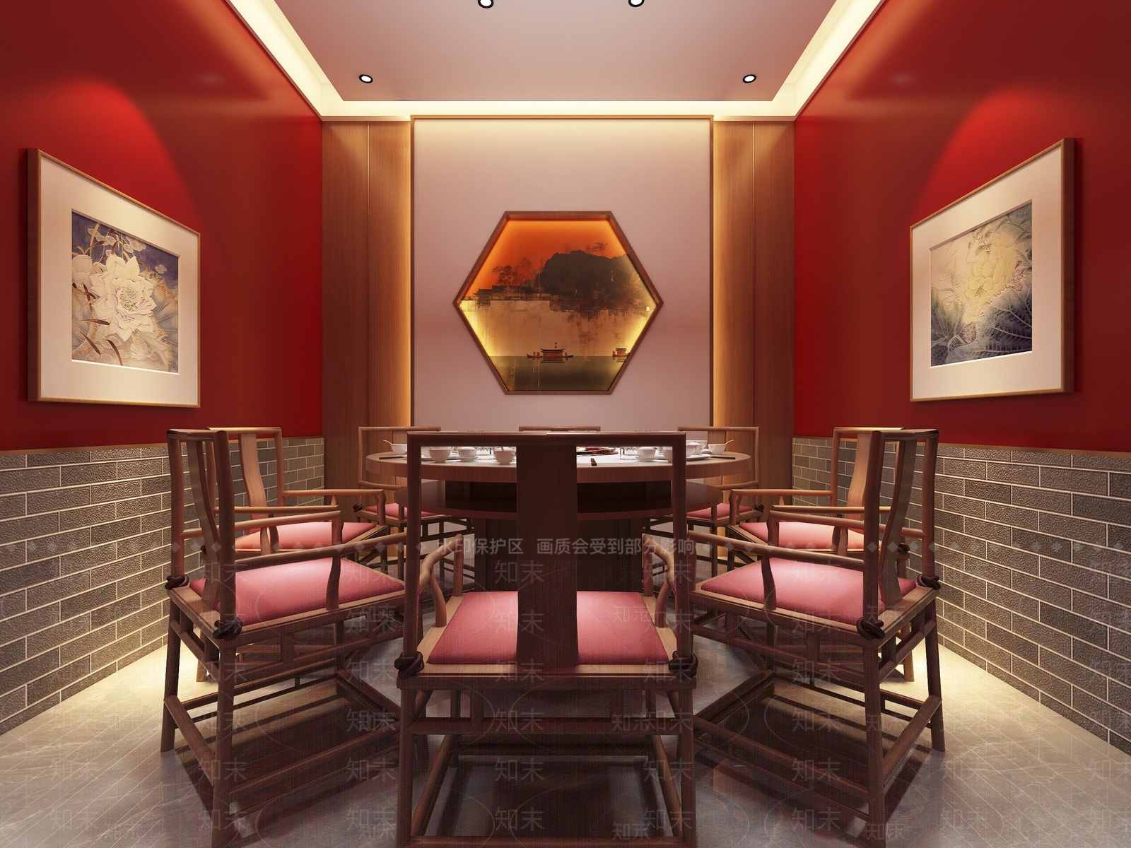 新中式包厢3D模型下载【ID:1189315842】