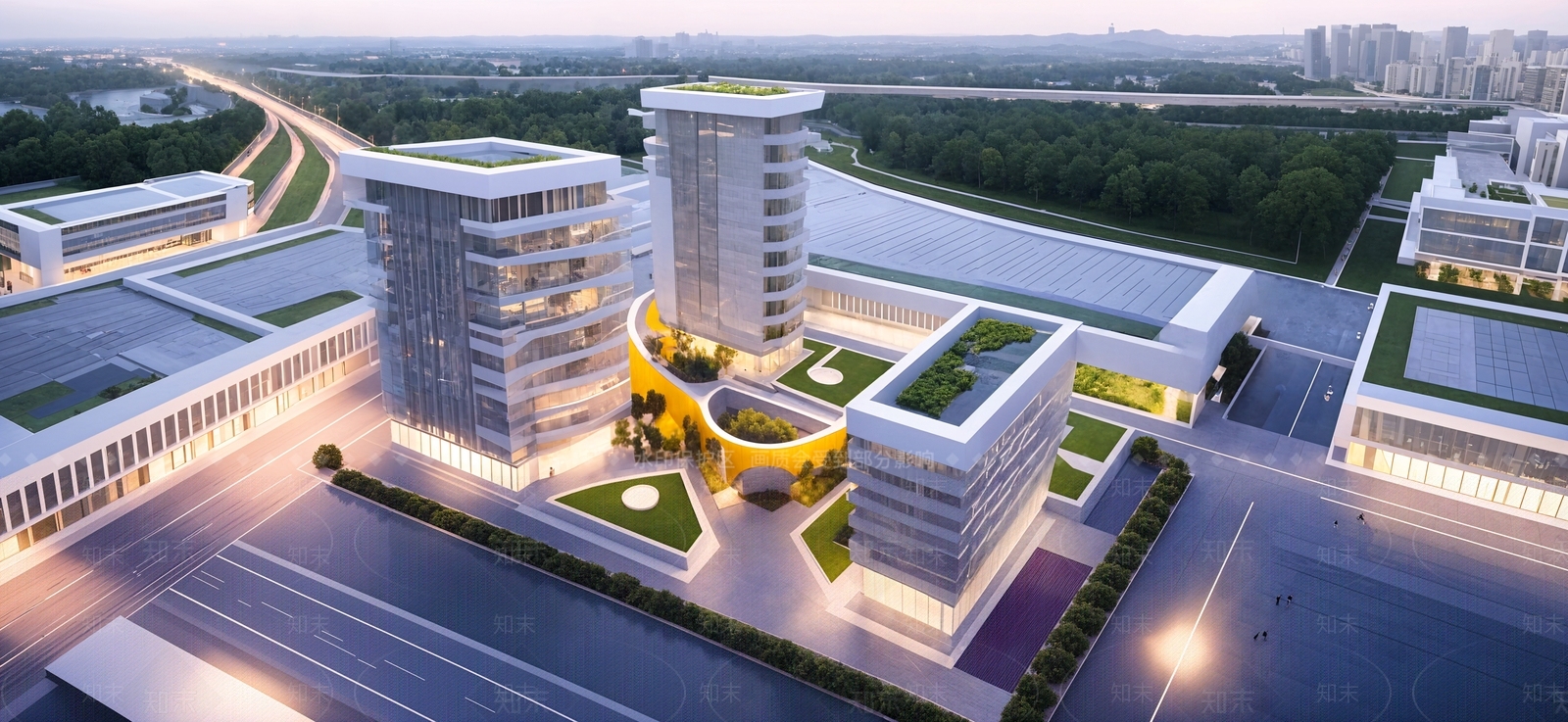 现代商业景观SU模型下载【ID:1189319361】