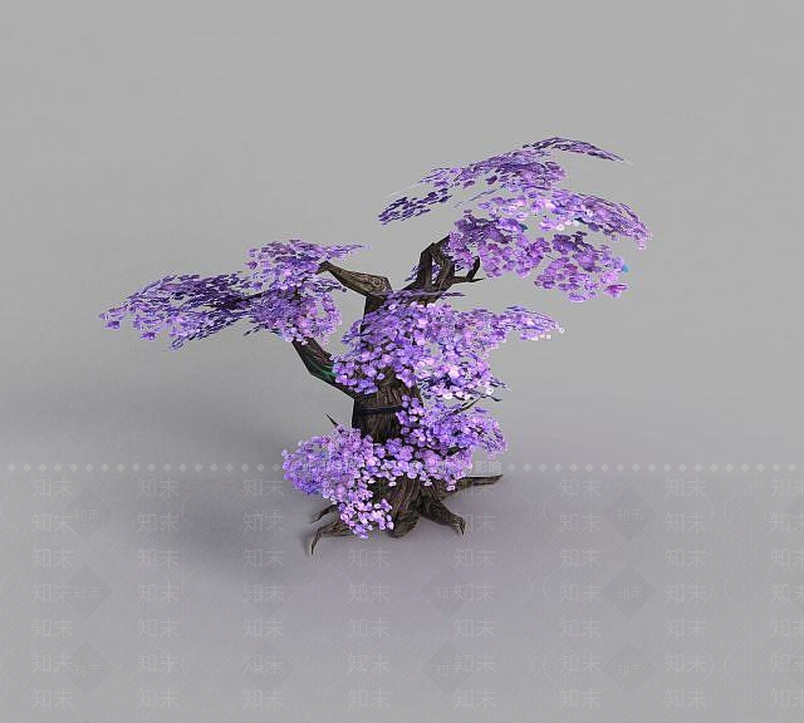 现代游戏场景树木装饰3D模型下载【ID:1189319741】