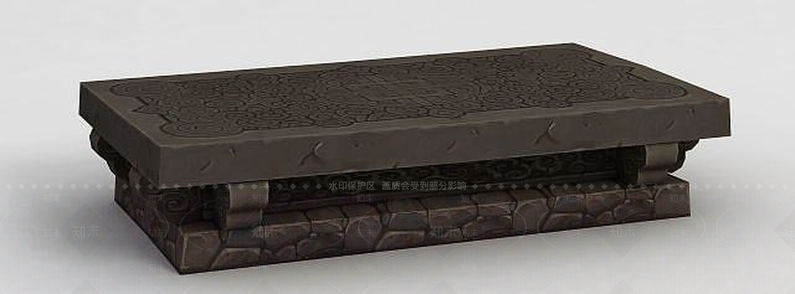 现代魔兽世界石头台子3D模型下载【ID:1189320220】
