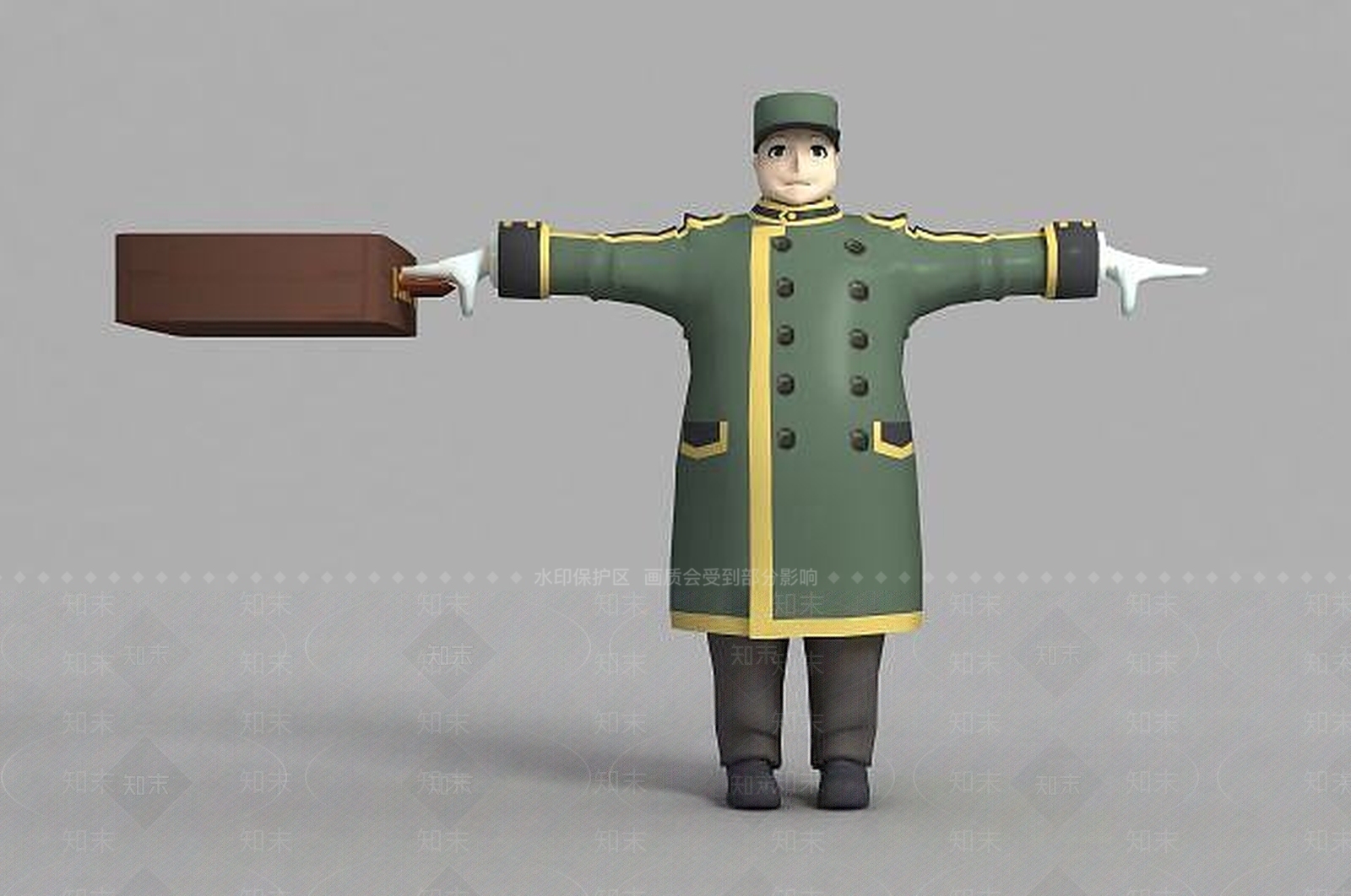 现代游戏动漫人物角色3D模型下载【ID:1189321203】