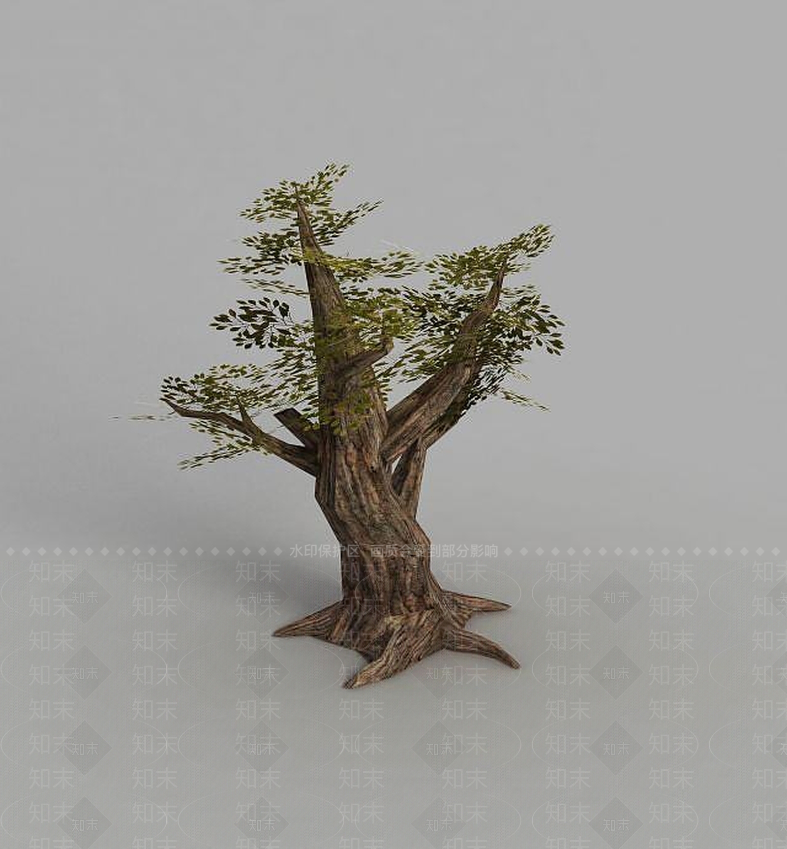 现代魔兽世界游戏场景树木装饰3D模型下载【ID:1189322320】