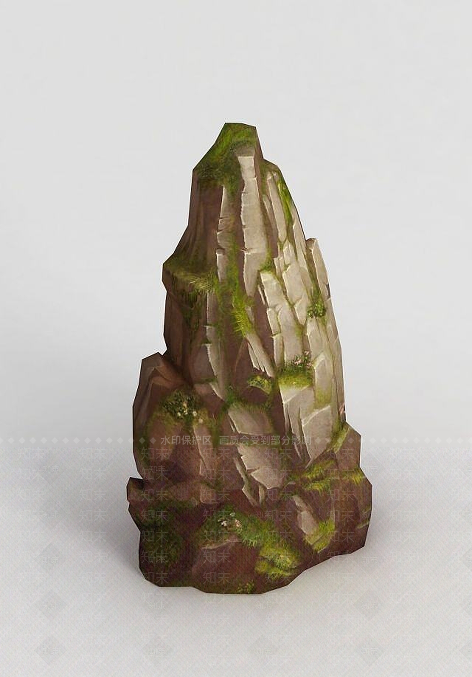 现代手绘写实石头3D模型下载【ID:1189322836】