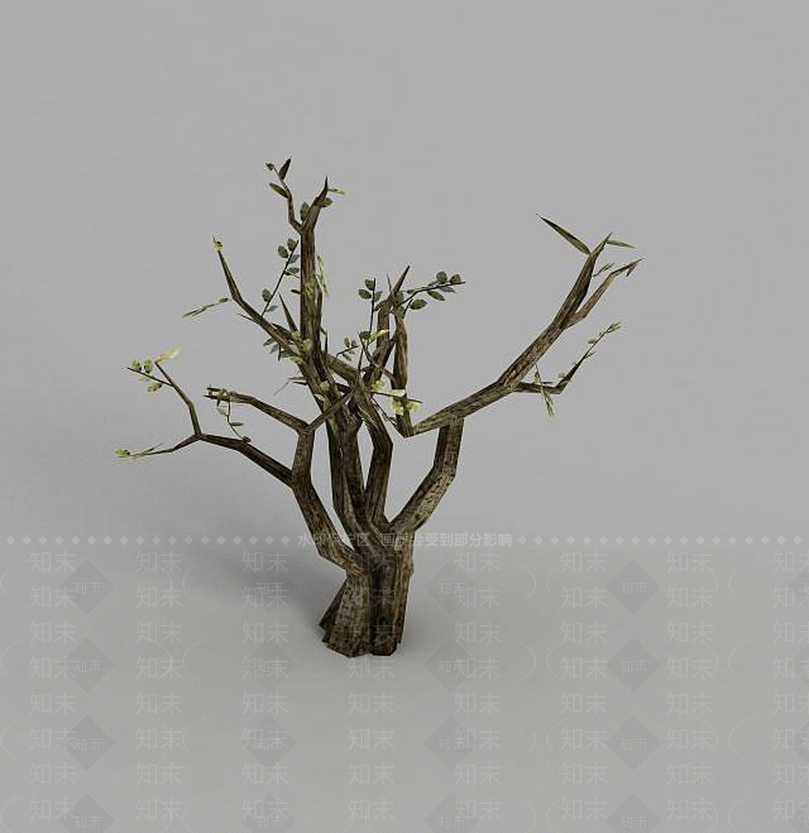 现代魔兽世界游戏场景树木装饰3D模型下载【ID:1189323030】