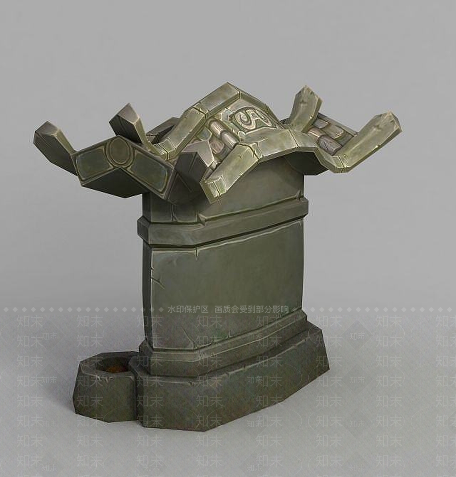 现代魔兽世界游戏场景装饰3D模型下载【ID:1189323497】