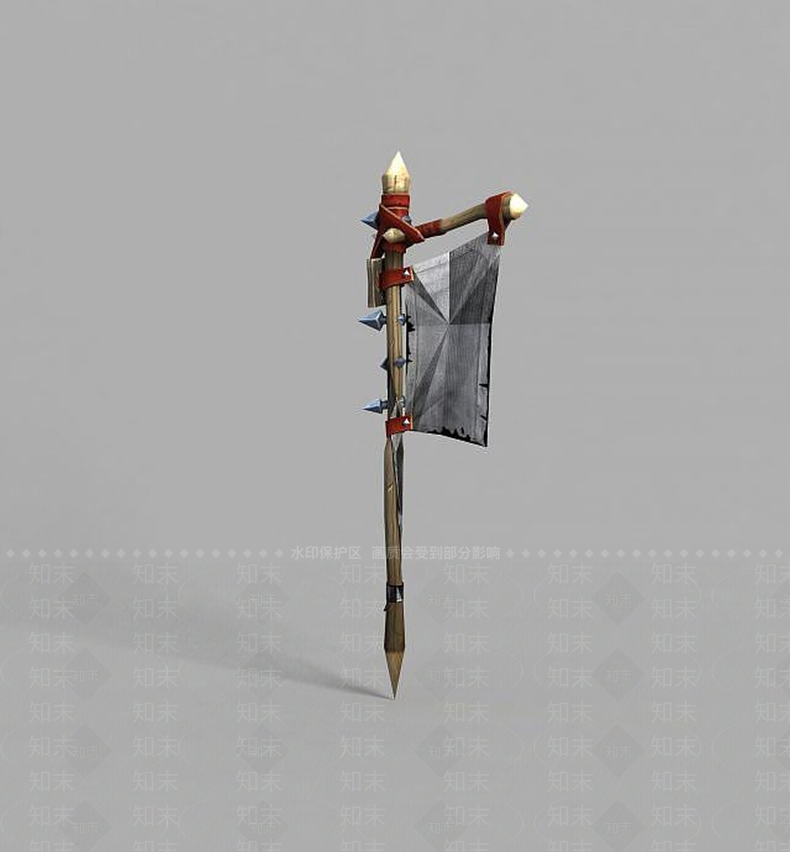 现代魔兽世界旗子3D模型下载【ID:1189323872】