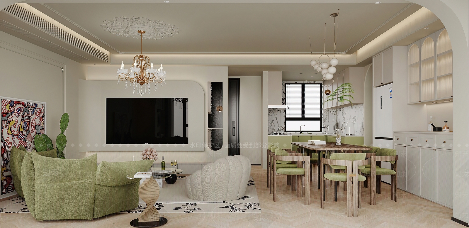 法式玄关3D模型下载【ID:1215068641】