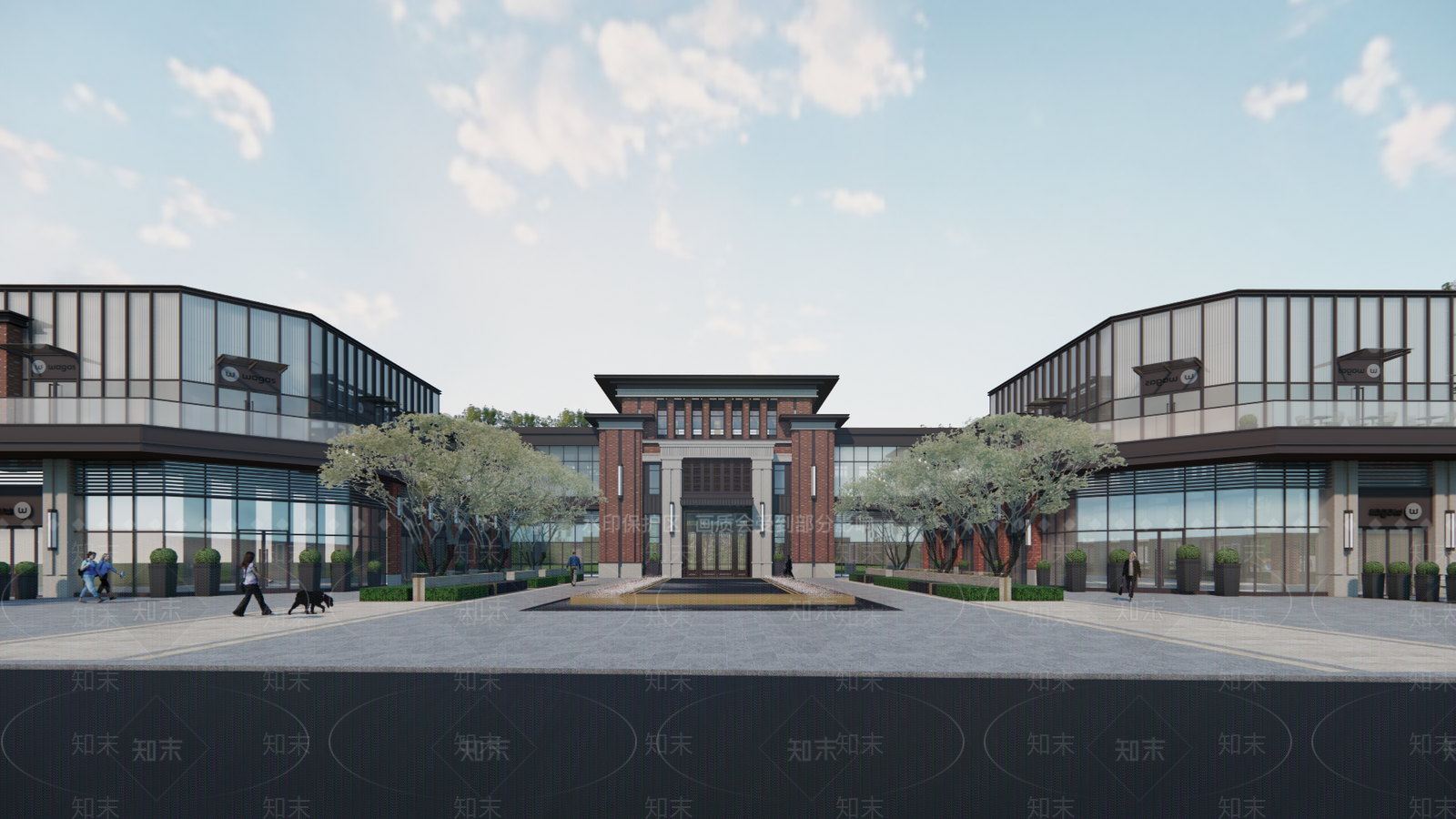 欧式售楼处建筑SU模型下载【ID:1189326922】