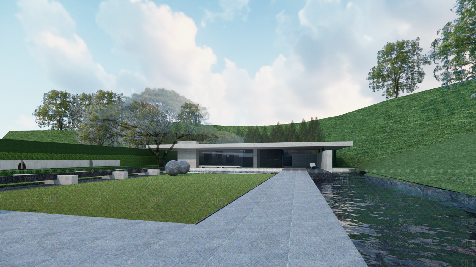 欧式售楼处建筑SU模型下载【ID:1189326922】