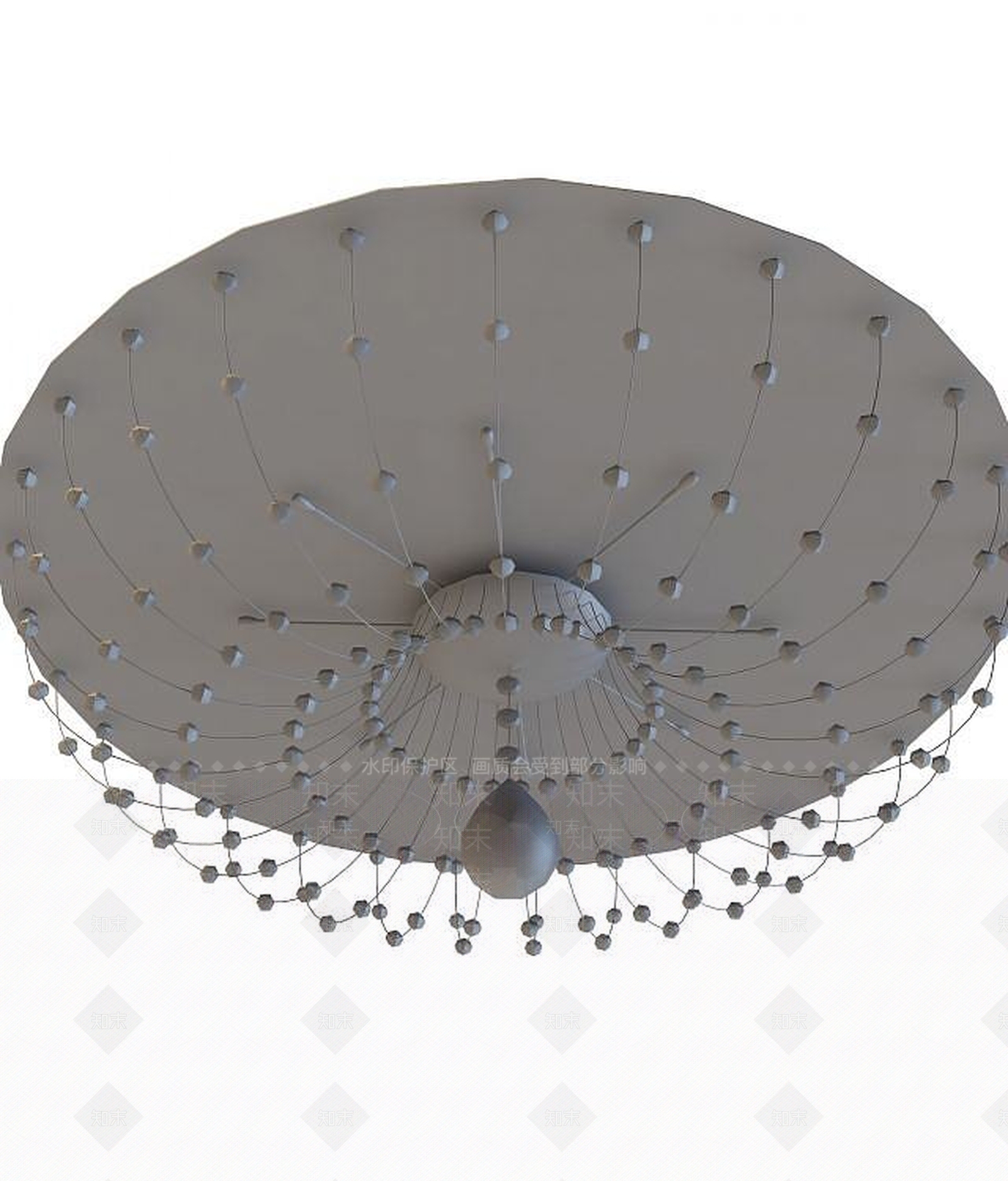 现代客厅吸顶灯3D模型下载【ID:1189328911】