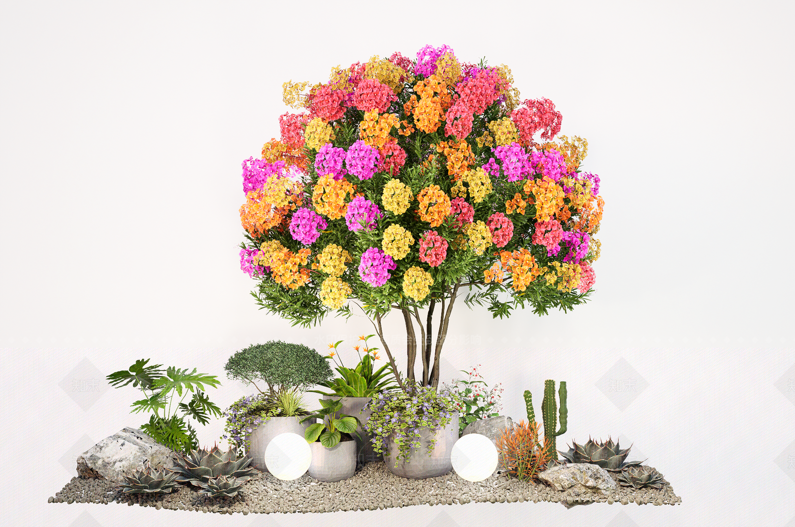 植物组合SU模型下载【ID:1189330674】