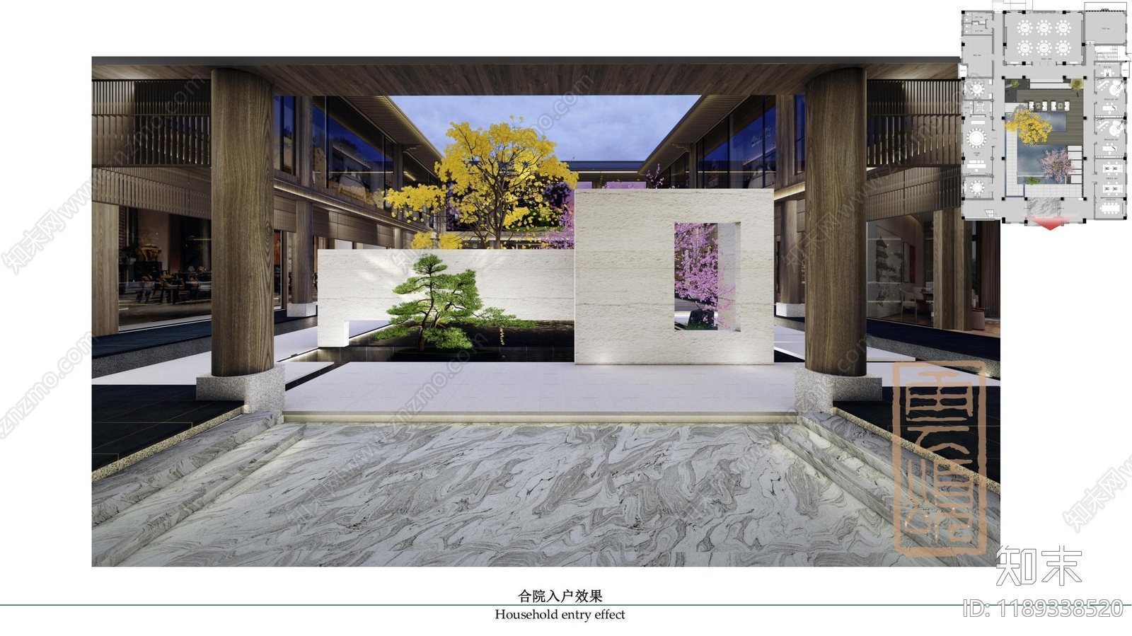 现代新中式其他休闲娱乐空间cad施工图下载【ID:1189338520】