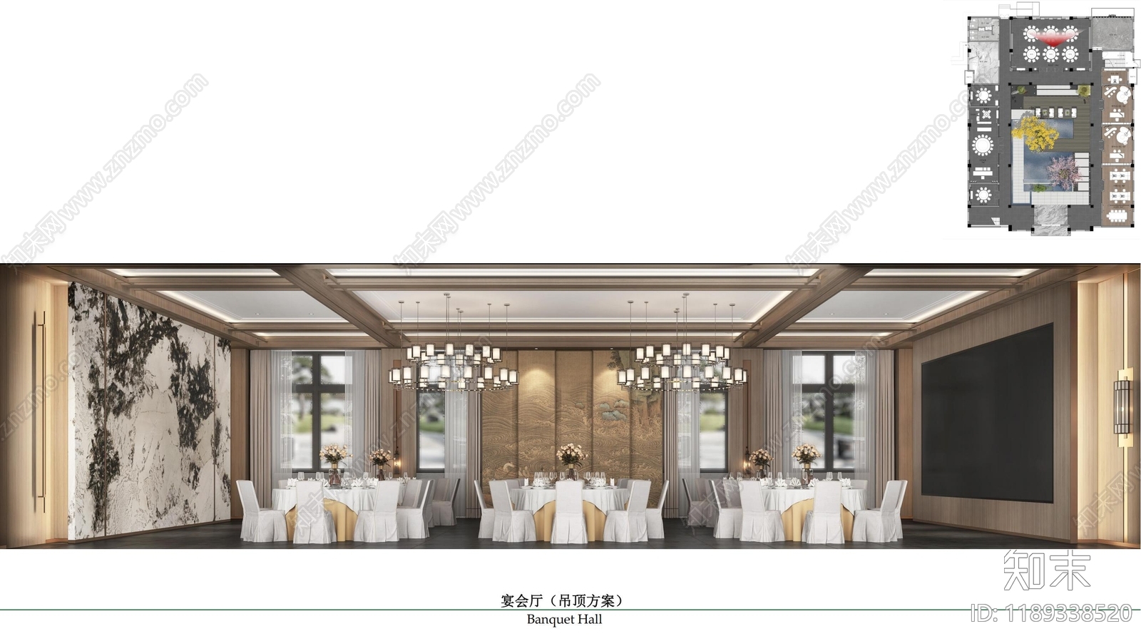 现代新中式其他休闲娱乐空间cad施工图下载【ID:1189338520】