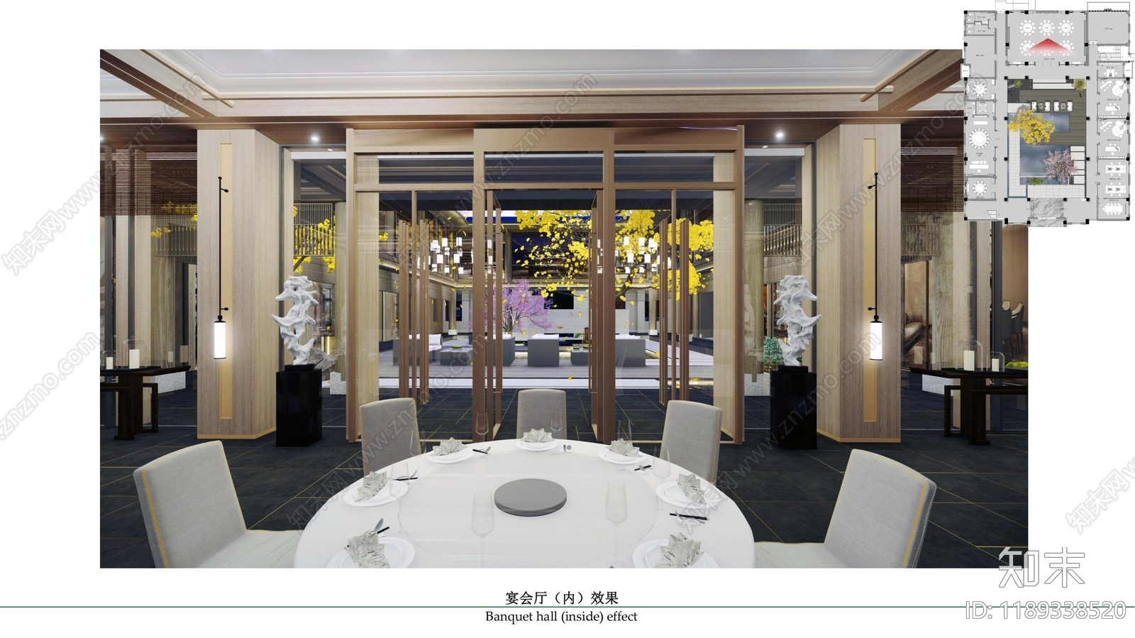 现代新中式其他休闲娱乐空间cad施工图下载【ID:1189338520】