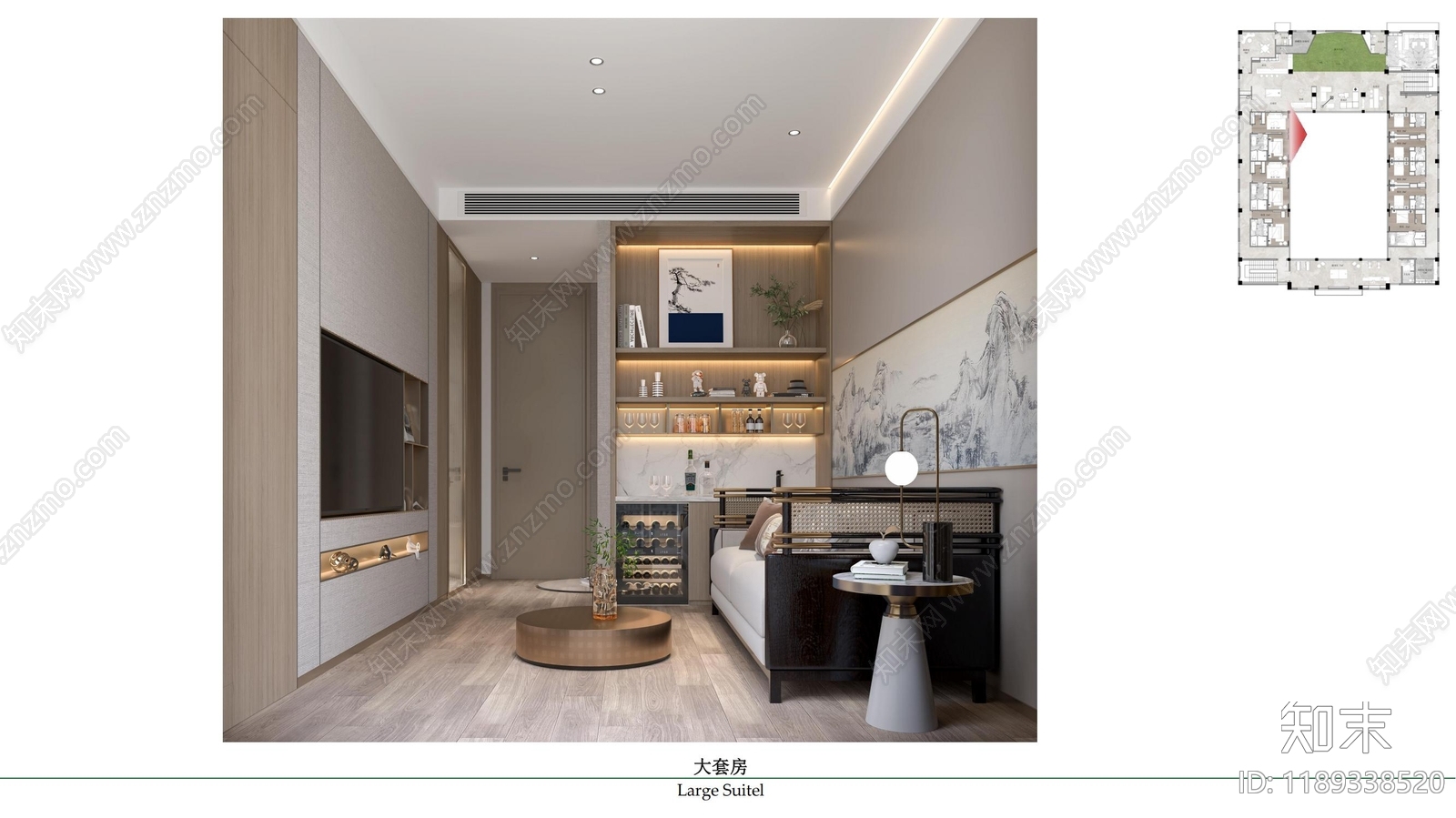 现代新中式其他休闲娱乐空间cad施工图下载【ID:1189338520】