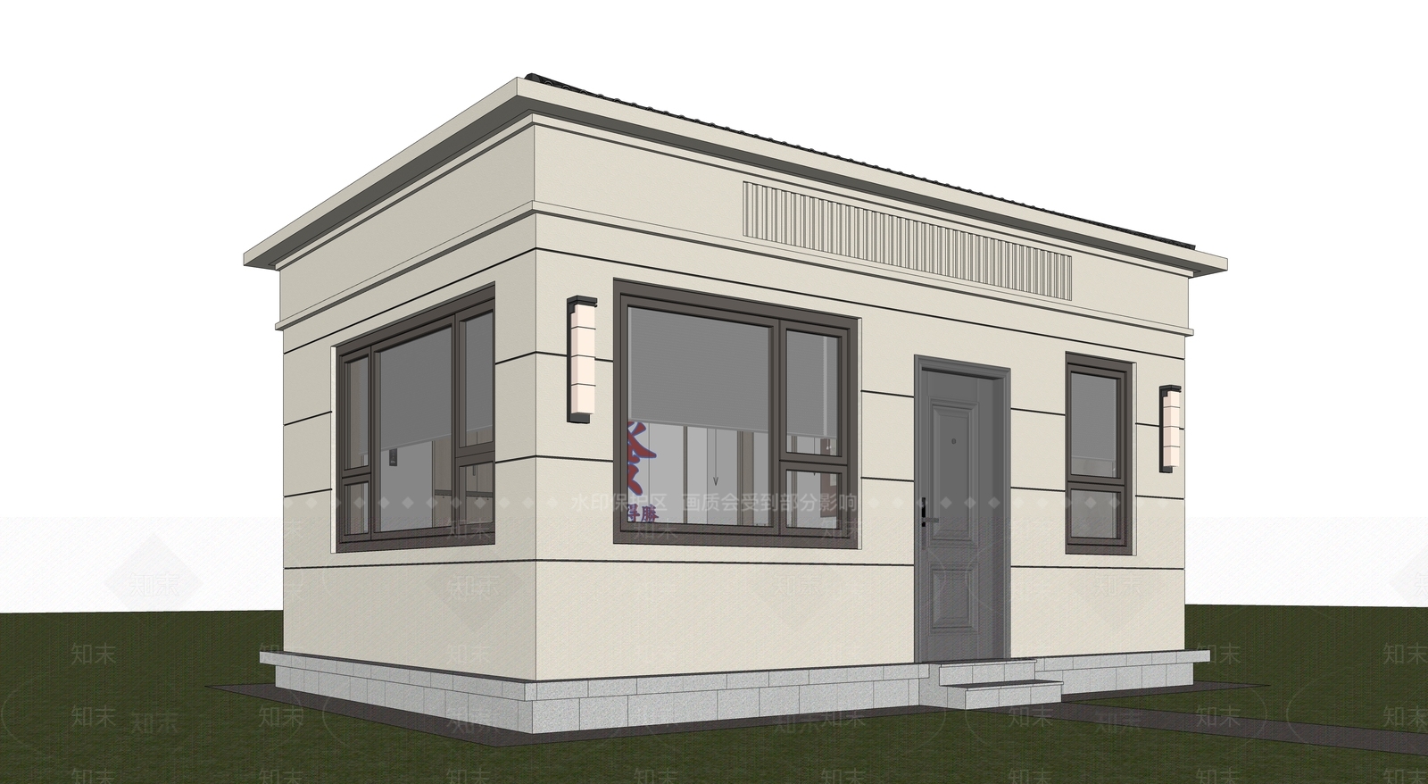现代新中式其他商业建筑SU模型下载【ID:1189344517】