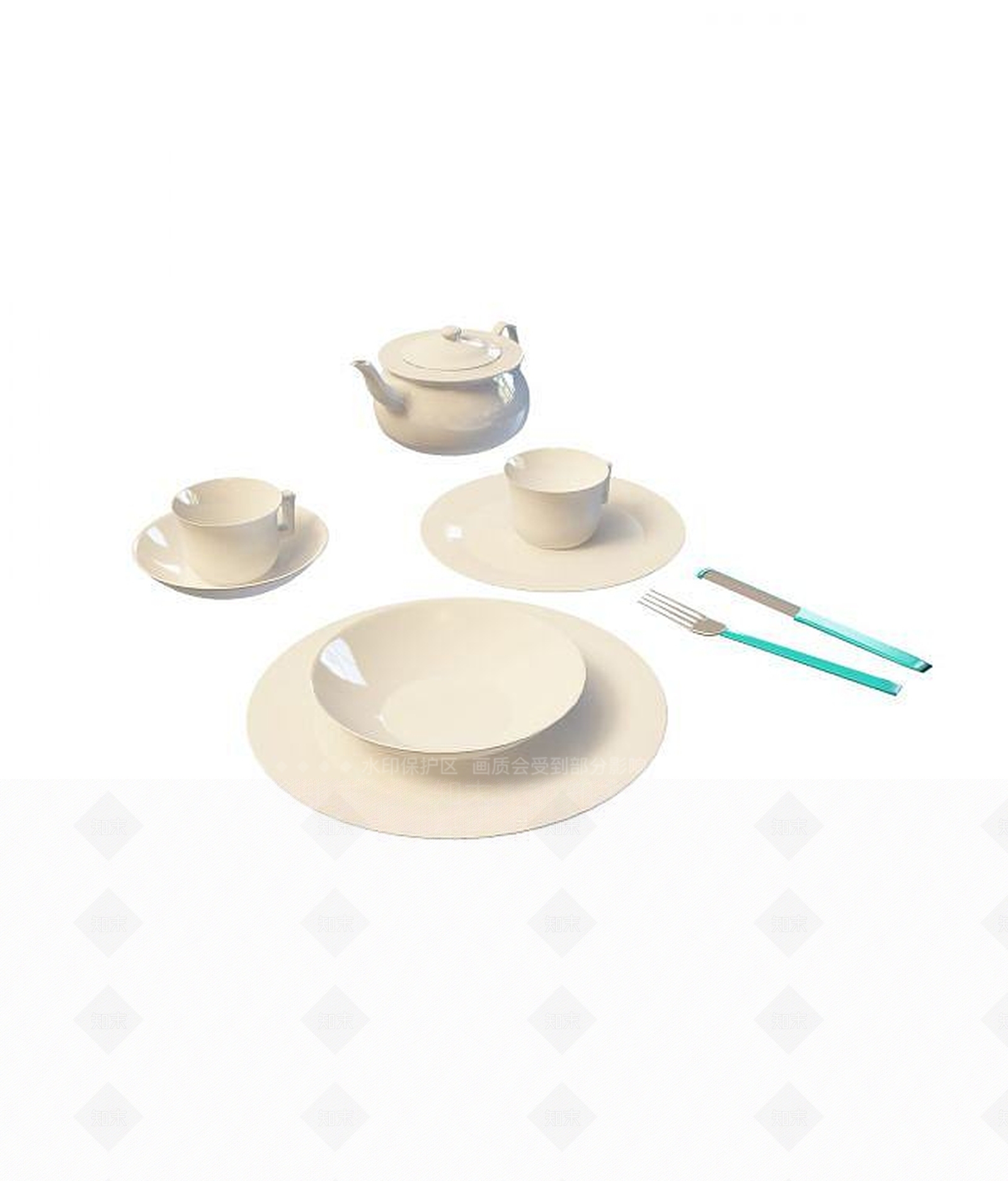 现代麻将桌3D模型下载【ID:1189604655】