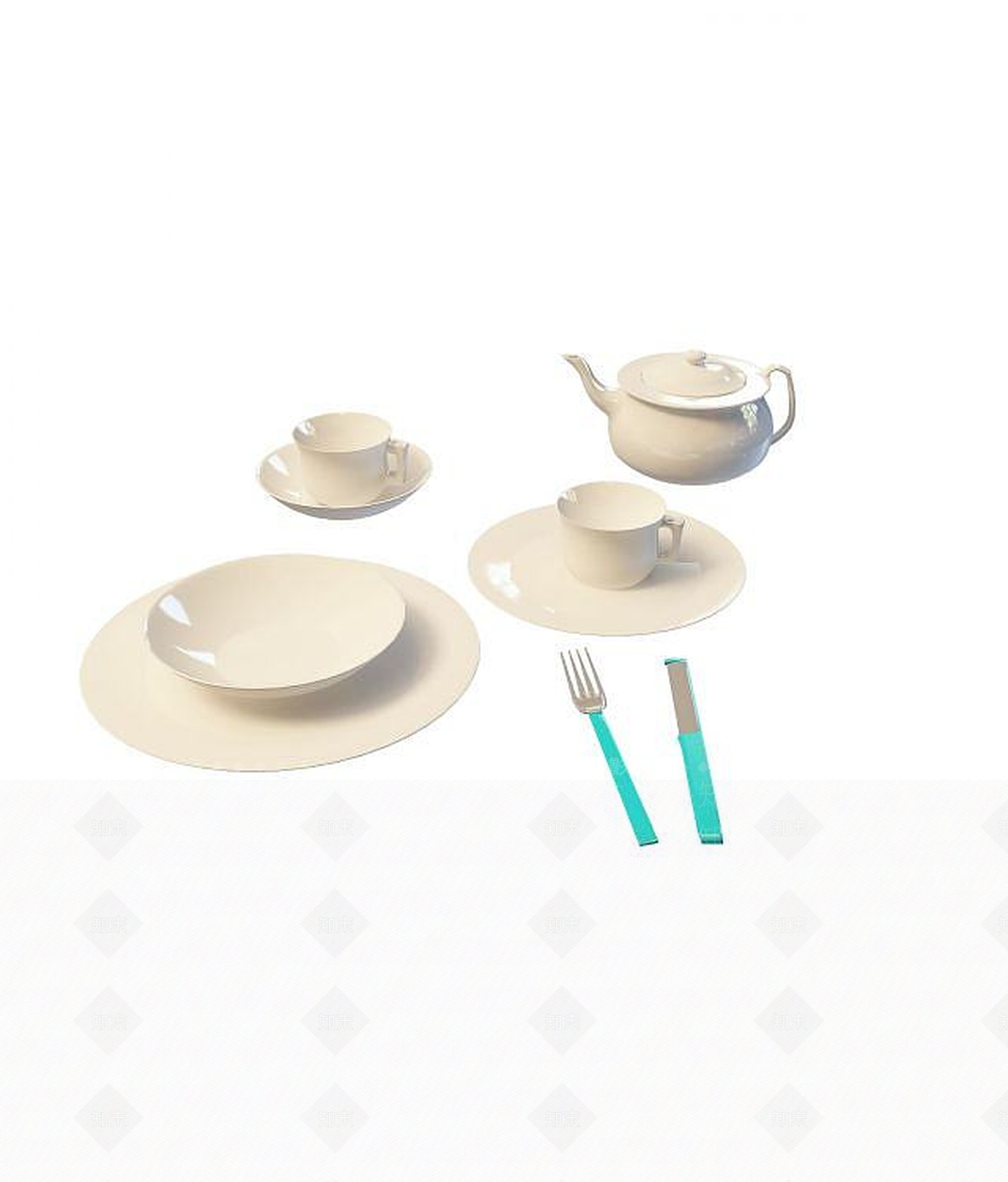 现代麻将桌3D模型下载【ID:1189604655】