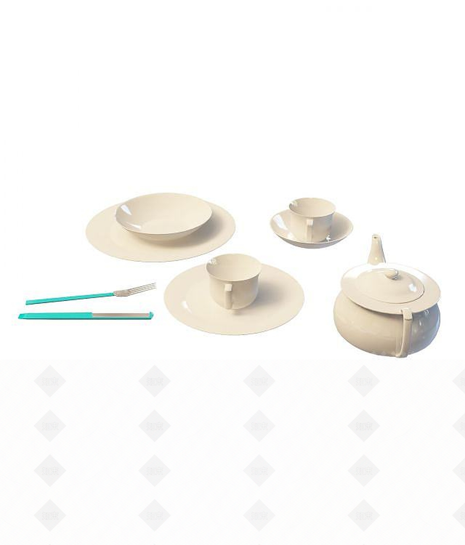 现代麻将桌3D模型下载【ID:1189604655】