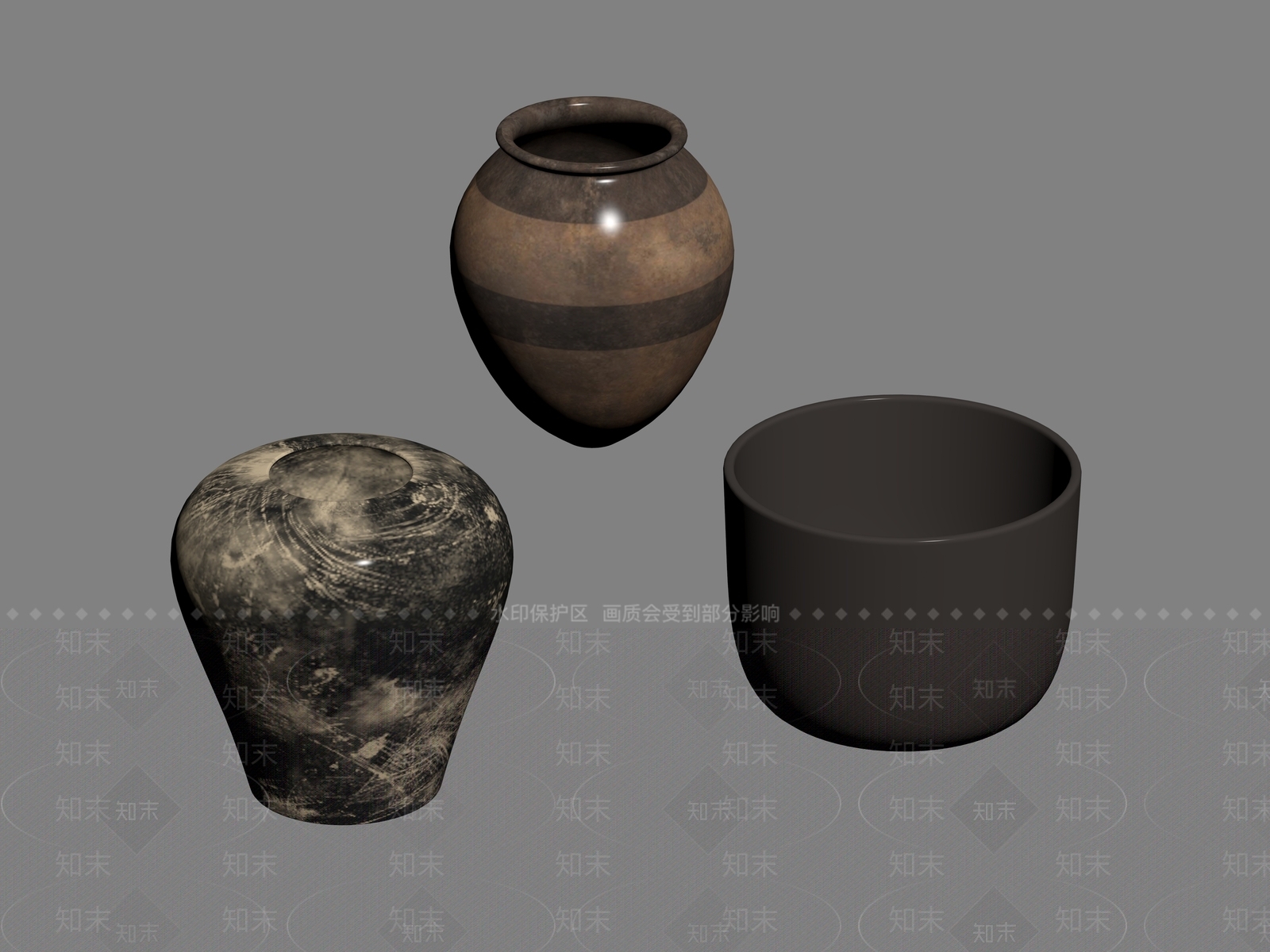 侘寂摆件组合SU模型下载【ID:1189348403】