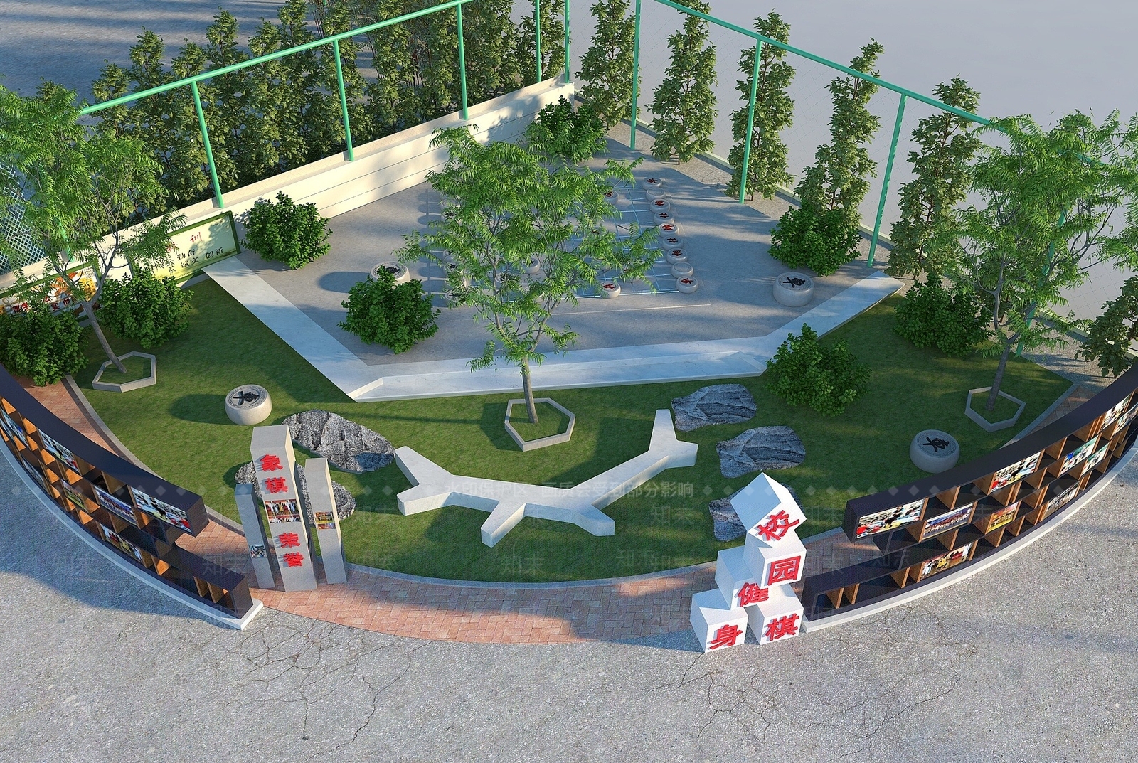 现代其他景观小品3D模型下载【ID:1189350361】