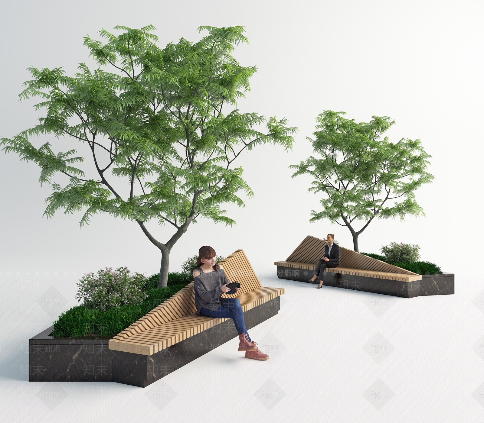 现代书桌椅3D模型下载【ID:1189351238】