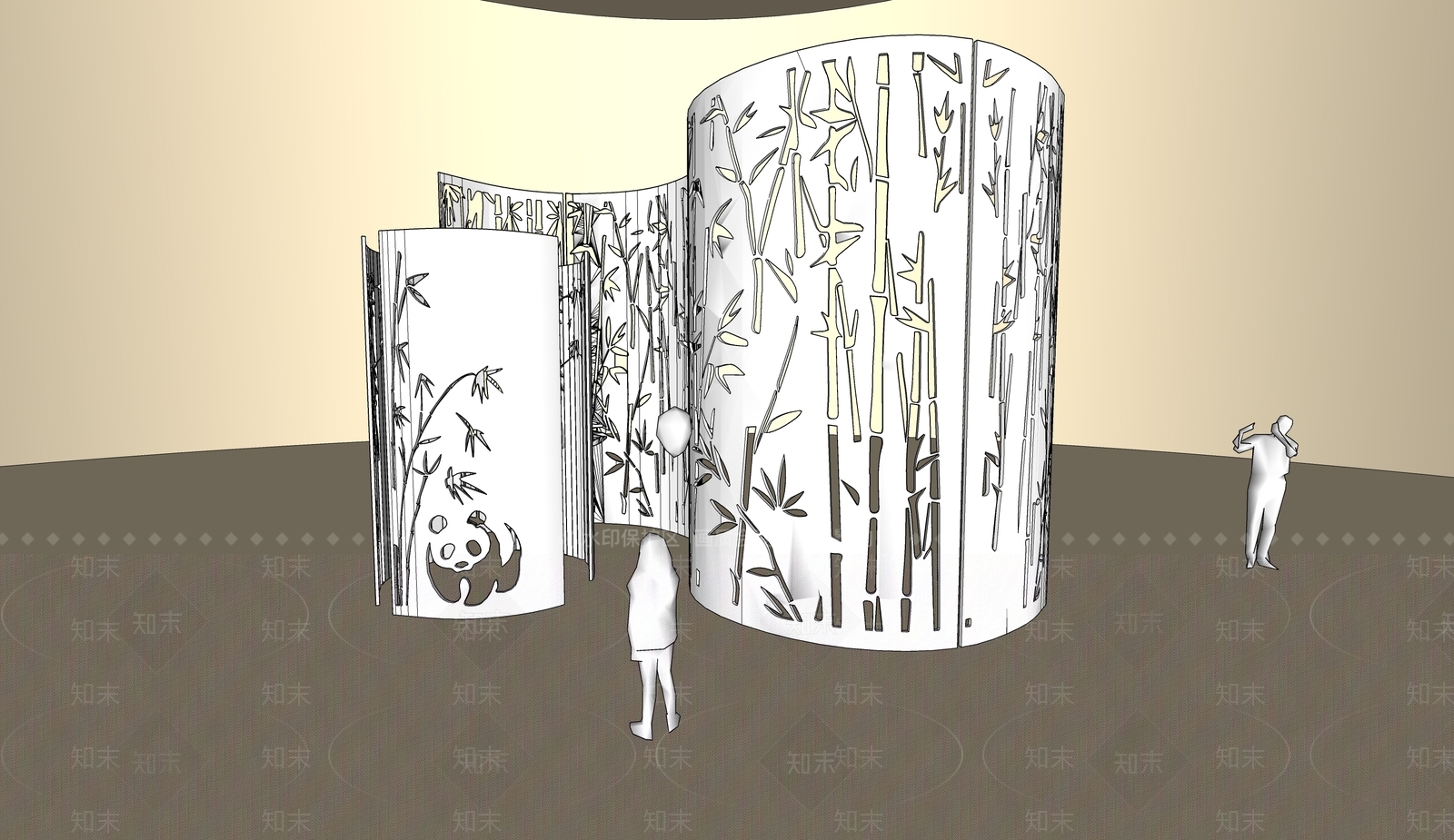 现代艺术装置SU模型下载【ID:1189335724】