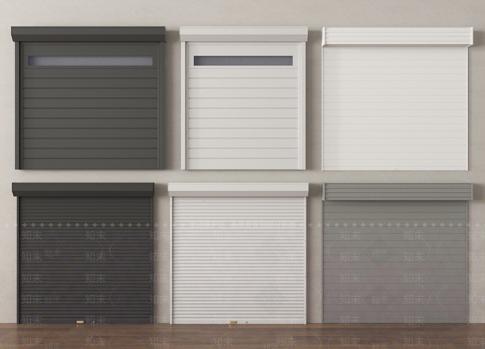 现代卷帘门SU模型下载【ID:1189358779】