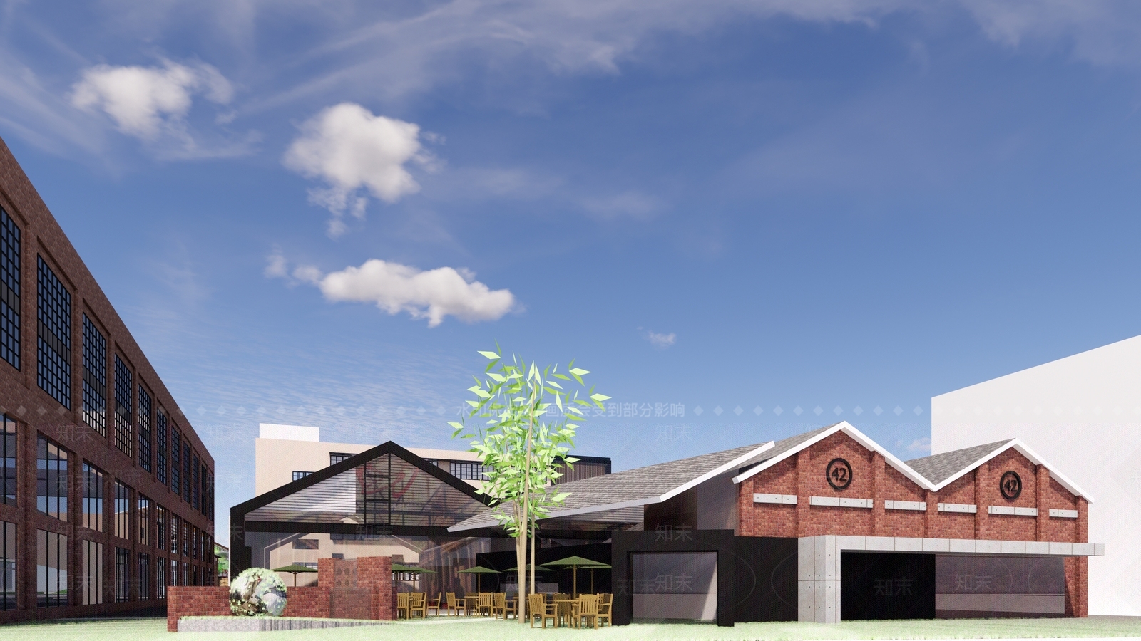 现代工业仓库SU模型下载【ID:1189366690】