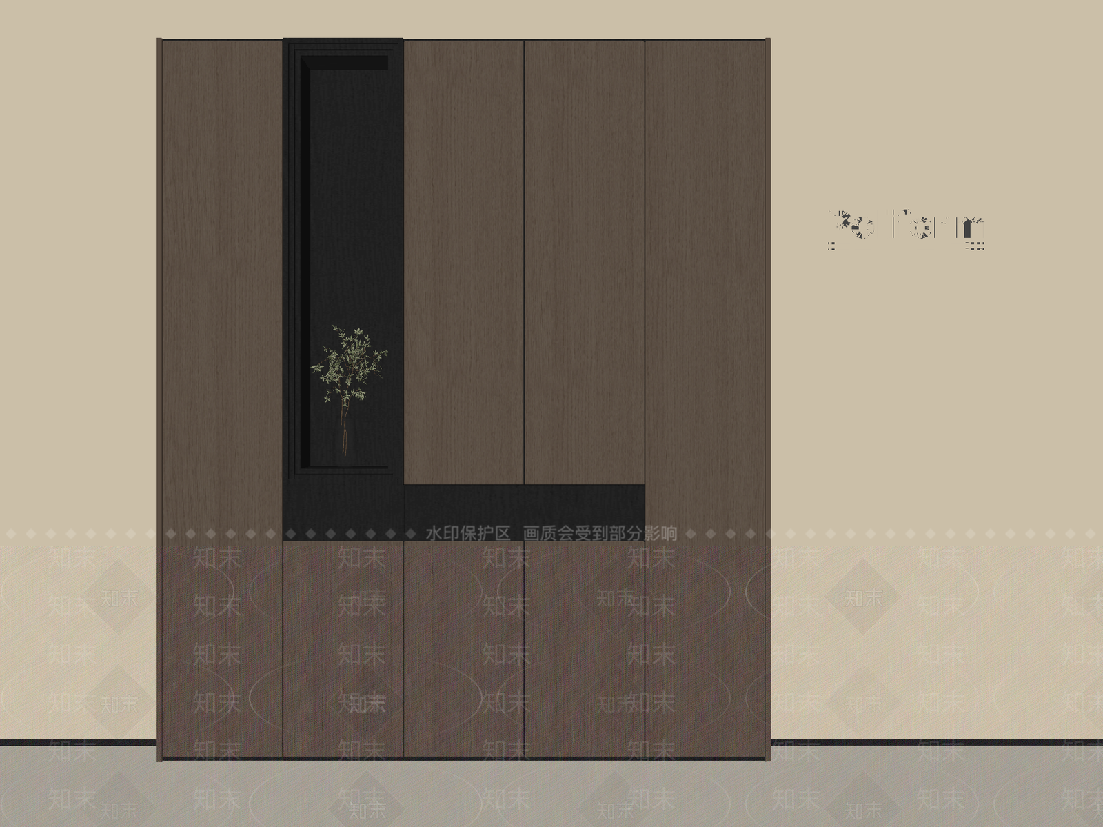 现代意式鞋柜SU模型下载【ID:1189371313】