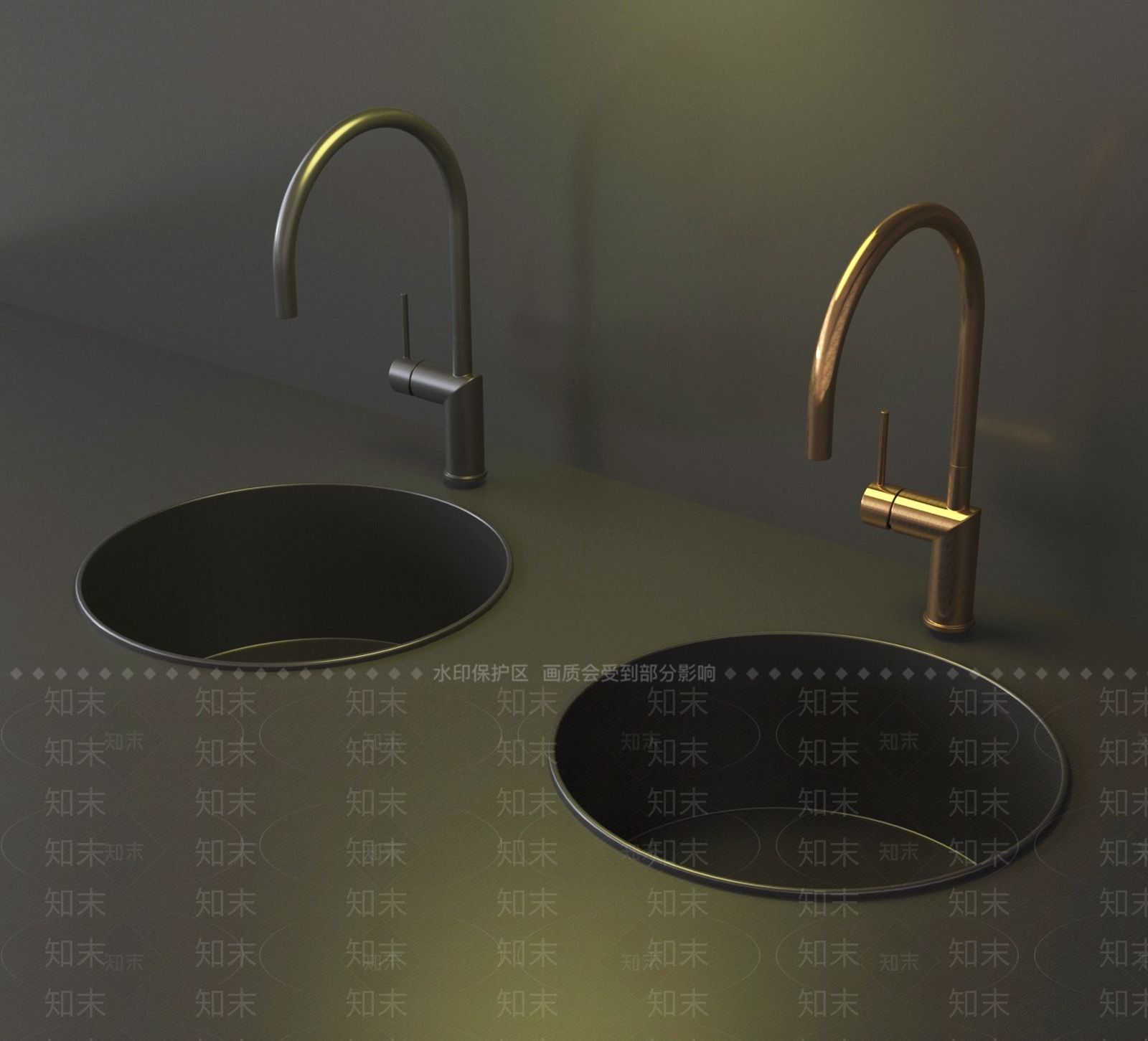 洗手台3D模型下载【ID:1189372532】