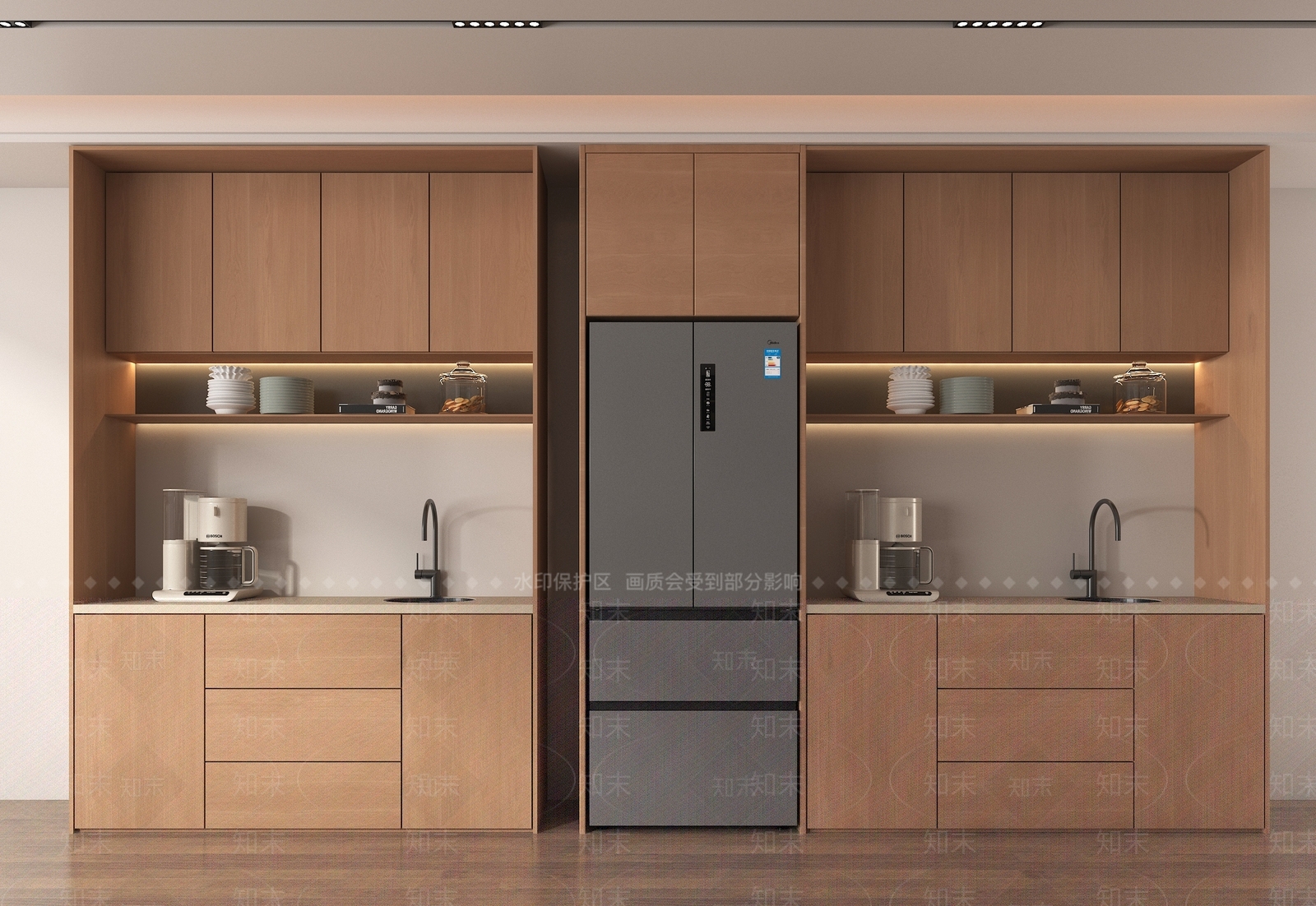 新中式茶水间3D模型下载【ID:1189375330】