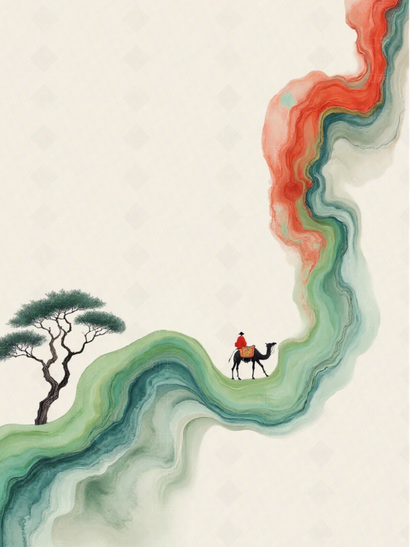 山水画高清贴图材质