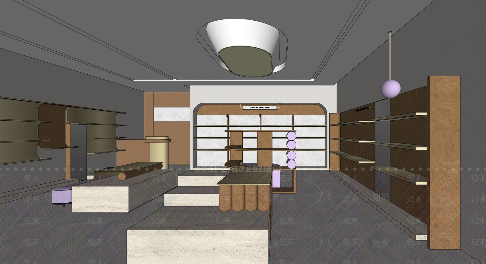 轻奢法式其他店铺SU模型下载【ID:1189385095】