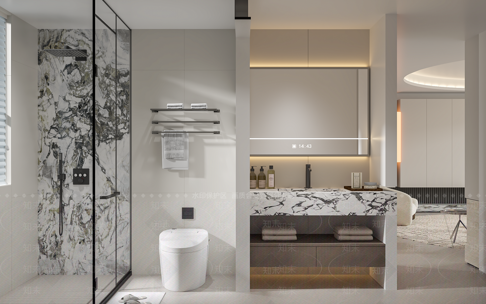 现代家居客厅3D模型下载【ID:1221736841】