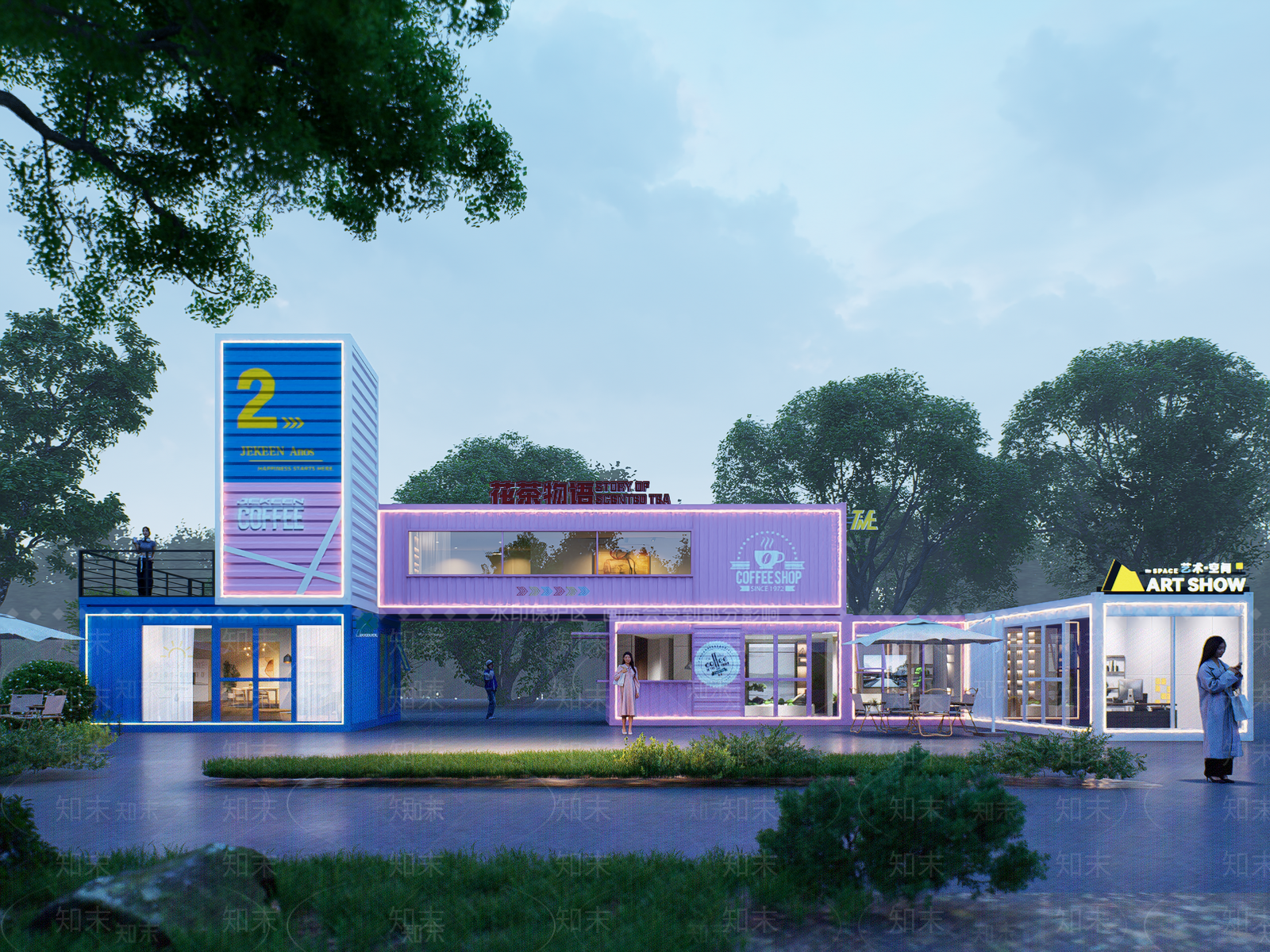 集装箱SU模型下载【ID:1189387514】