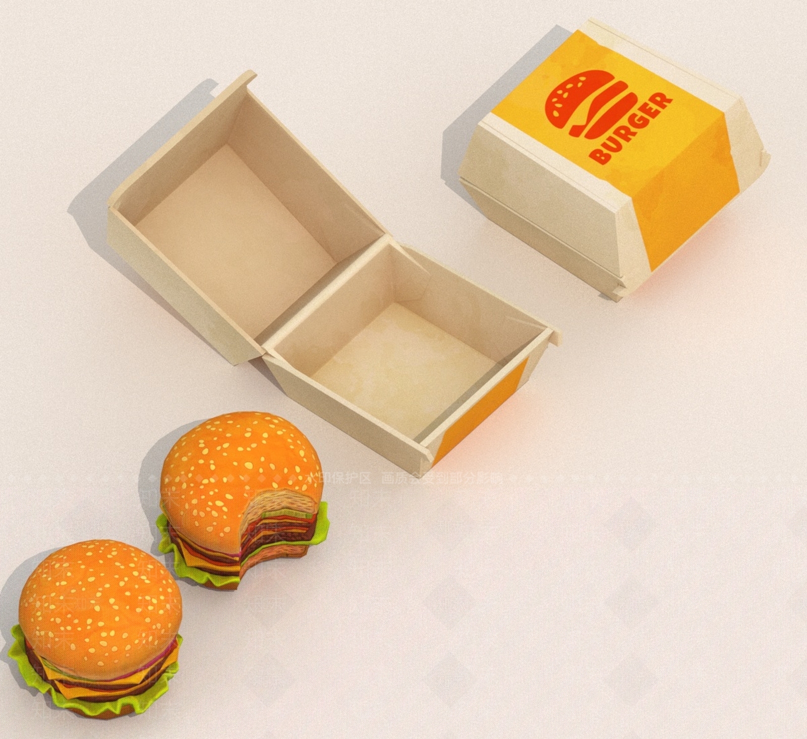 酒水食物3D模型下载【ID:1189388703】
