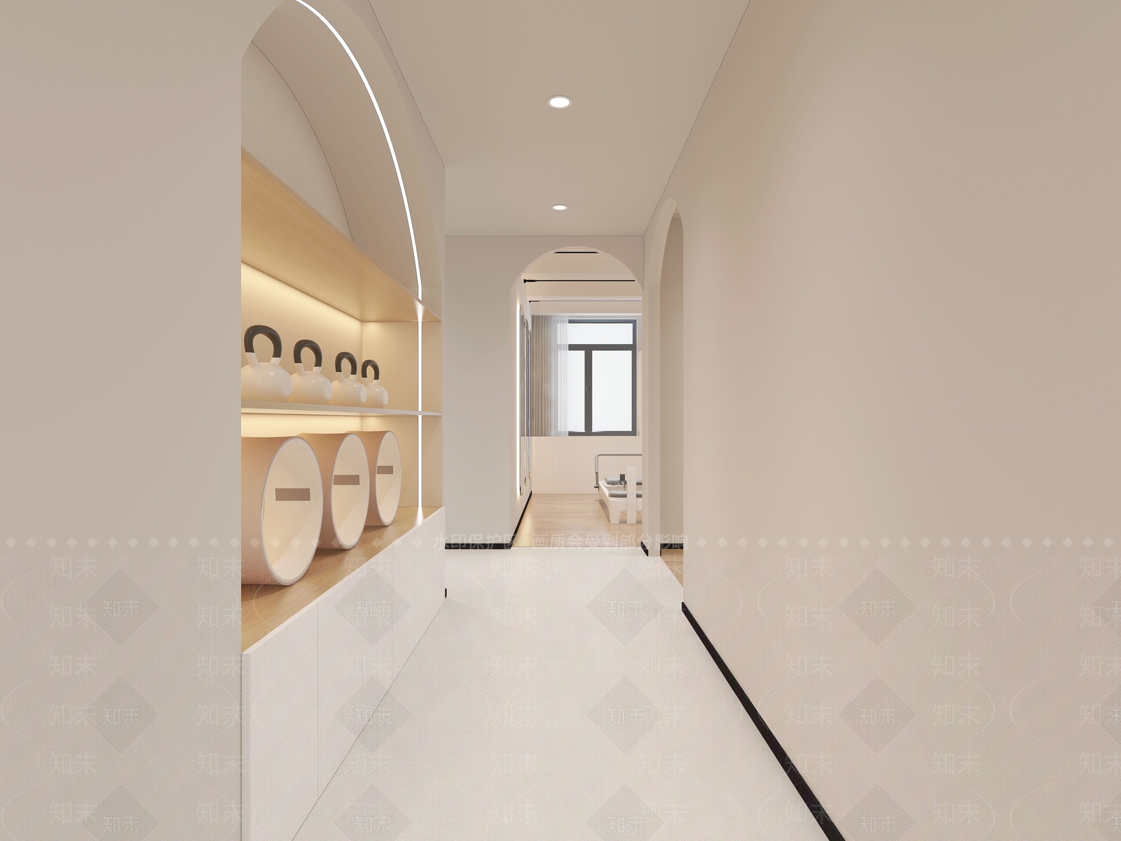 极简瑜伽室3D模型下载【ID:1189392519】
