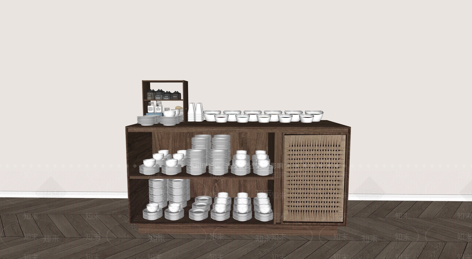 厨房用品组合SU模型下载【ID:1189398983】