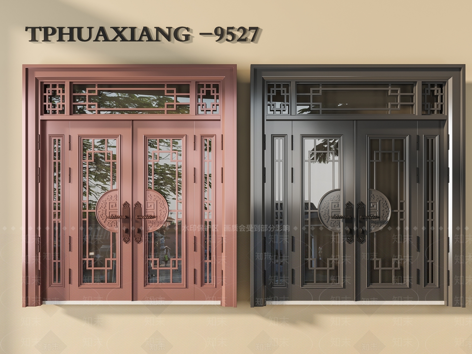 新中式其他门SU模型下载【ID:1189399142】