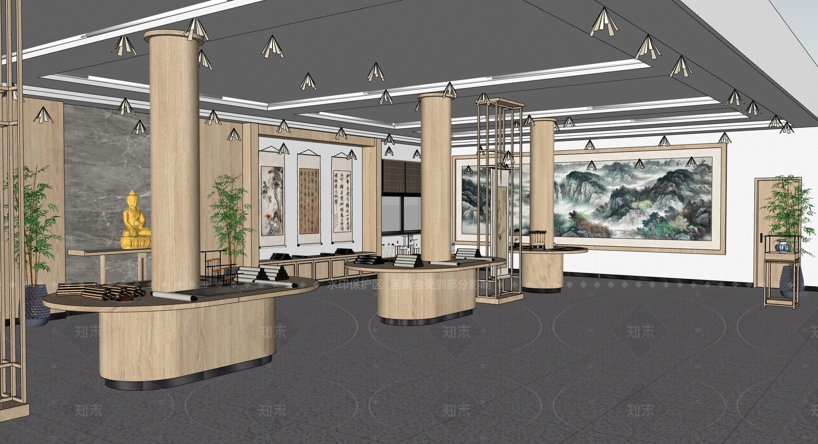 现代其他文化空间SU模型下载【ID:1215992495】