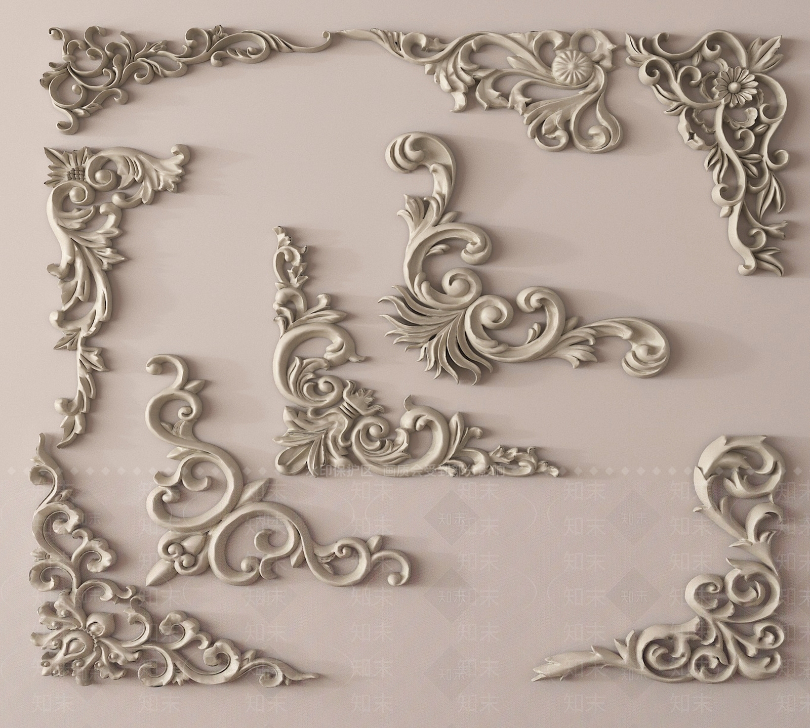 欧式雕花SU模型下载【ID:1189404914】