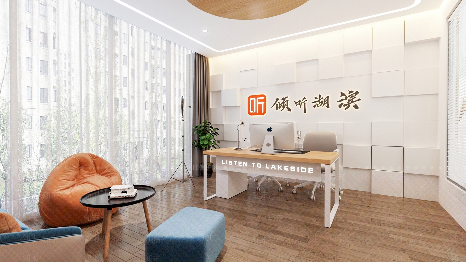 现代直播间3D模型下载【ID:1189405313】