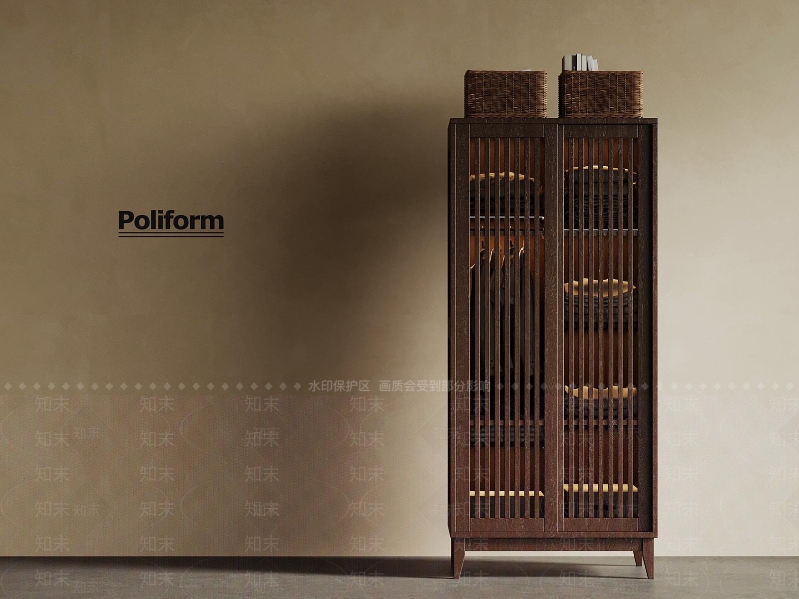 新中式衣柜3D模型下载【ID:1189405395】