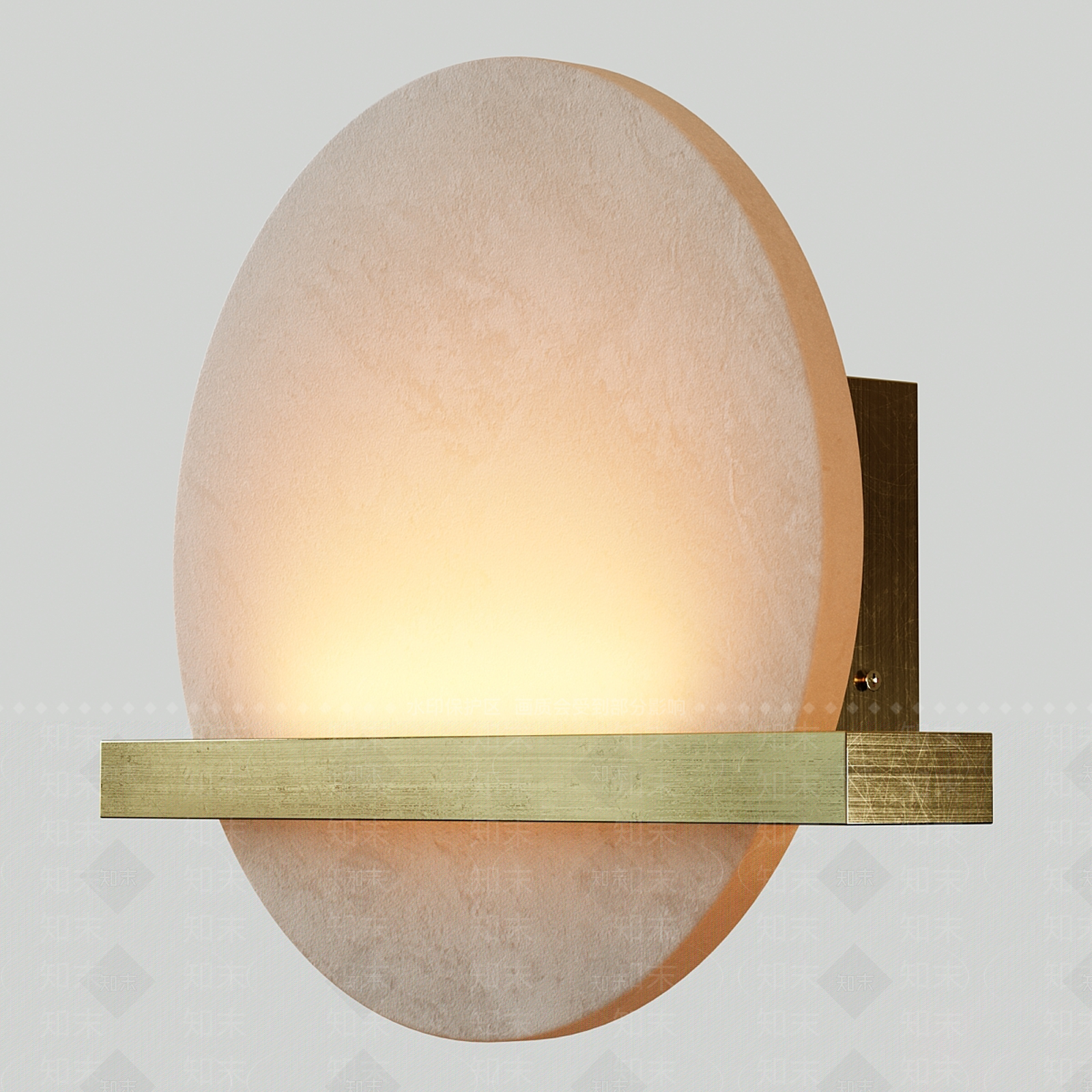 新中式轻奢壁灯3D模型下载【ID:1189405912】