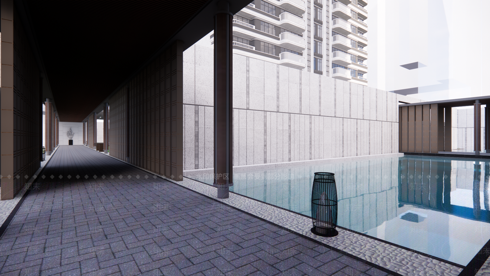 现代小区建筑SU模型下载【ID:1189407589】