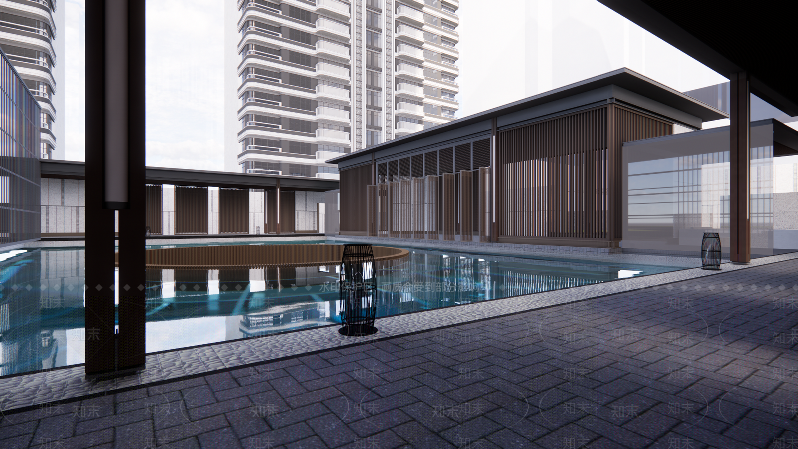 现代小区建筑SU模型下载【ID:1189407589】