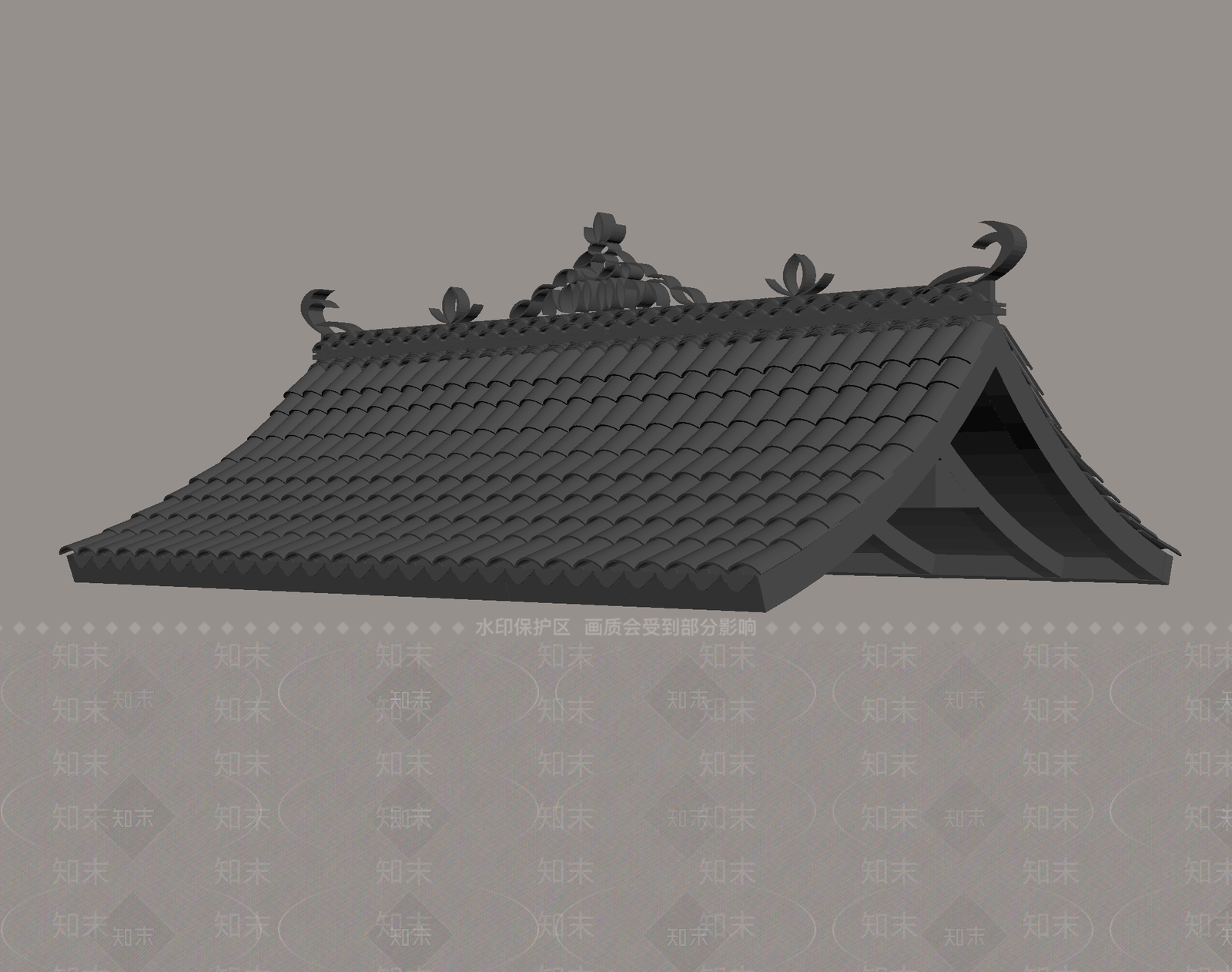 新中式屋檐SU模型下载【ID:1189408477】