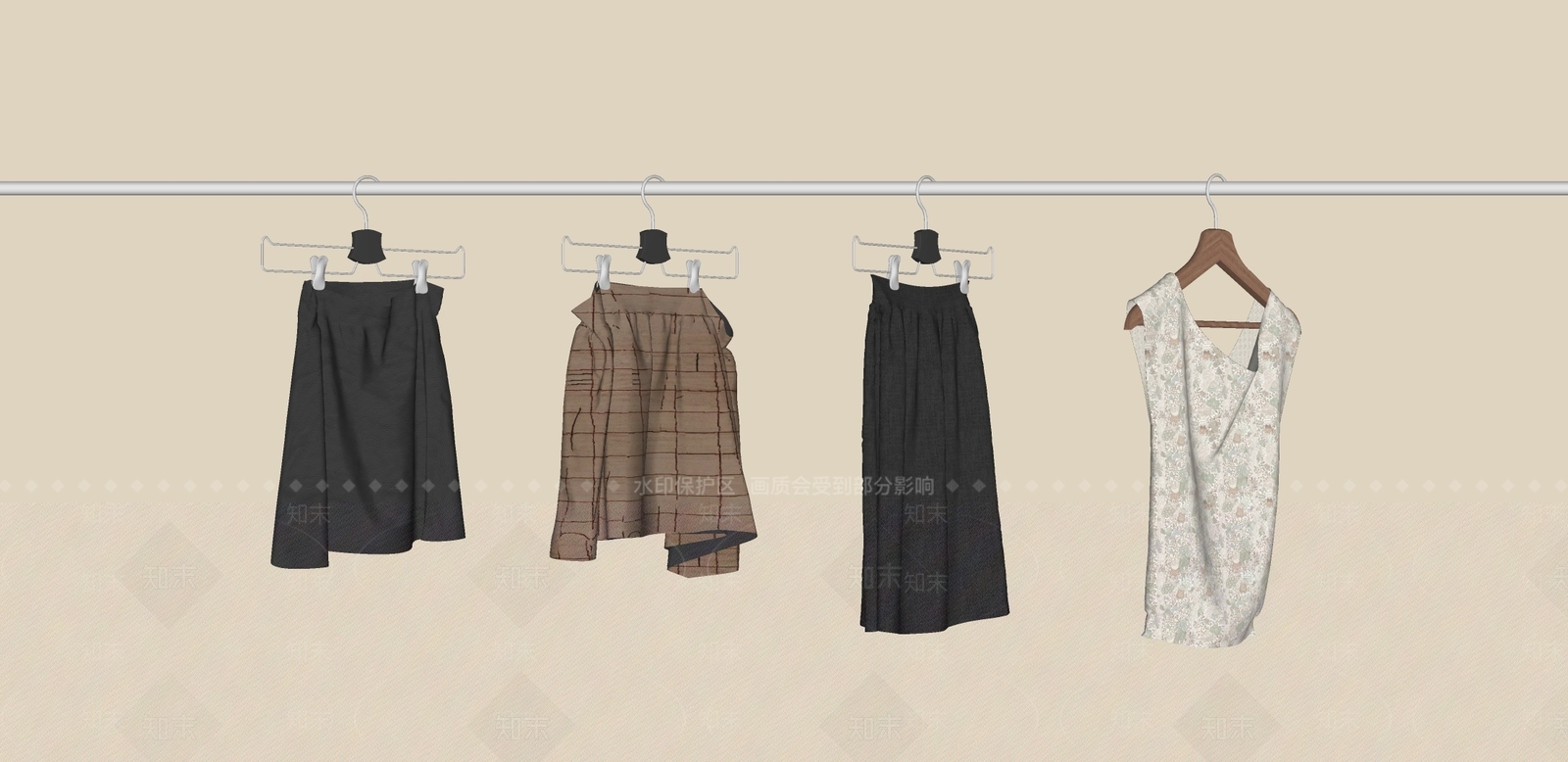 衣服SU模型下载【ID:1189413294】